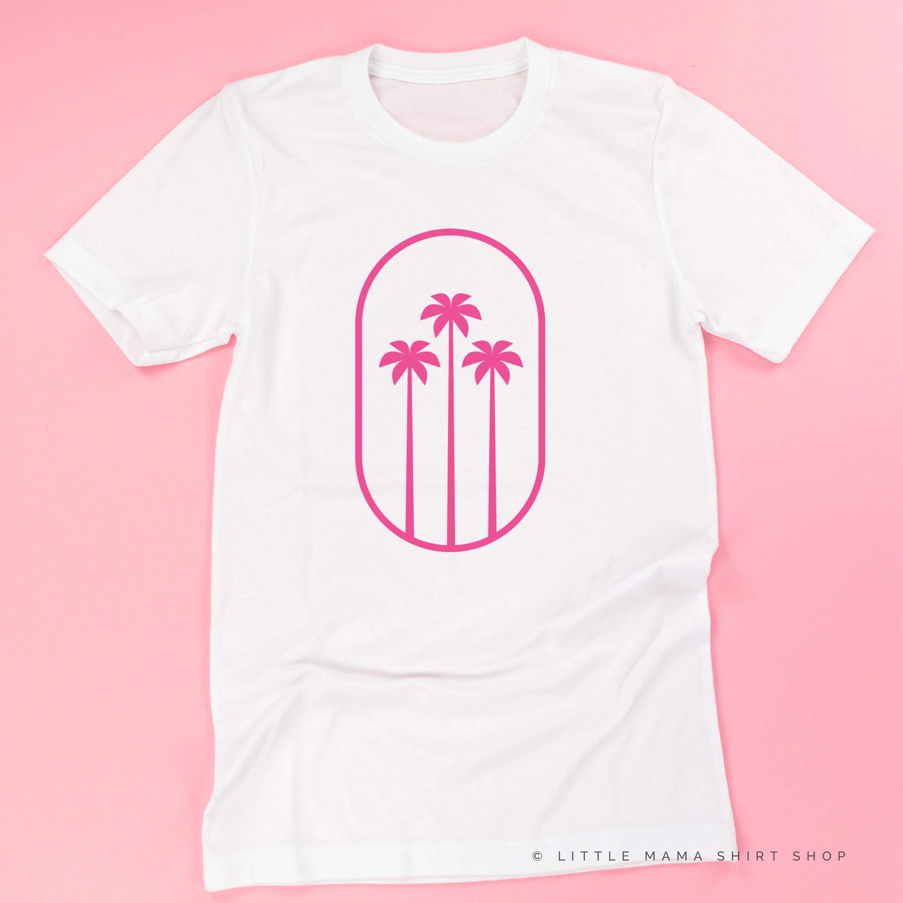 3 PALM TREES IN OVAL - Unisex Tee - Image 8