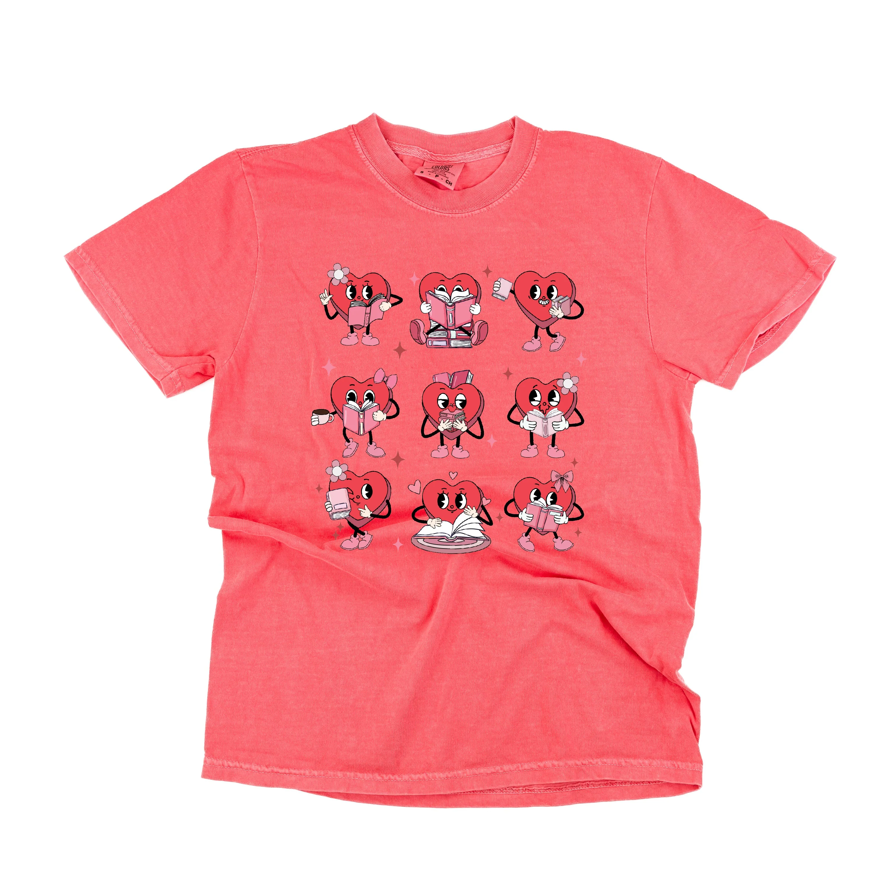 Reading Hearts - Comfort Colors Tee - Image 4