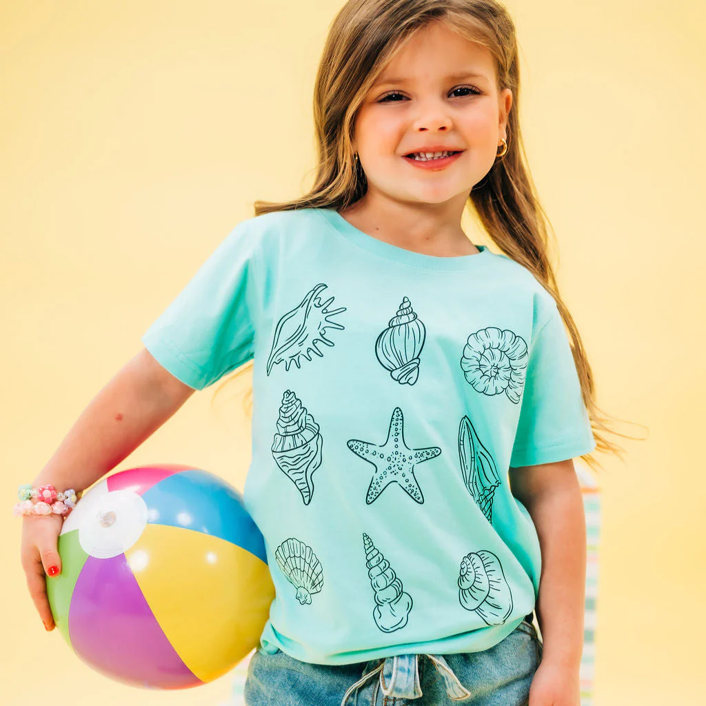 3x3 Seashells - Child Tee - Image 3