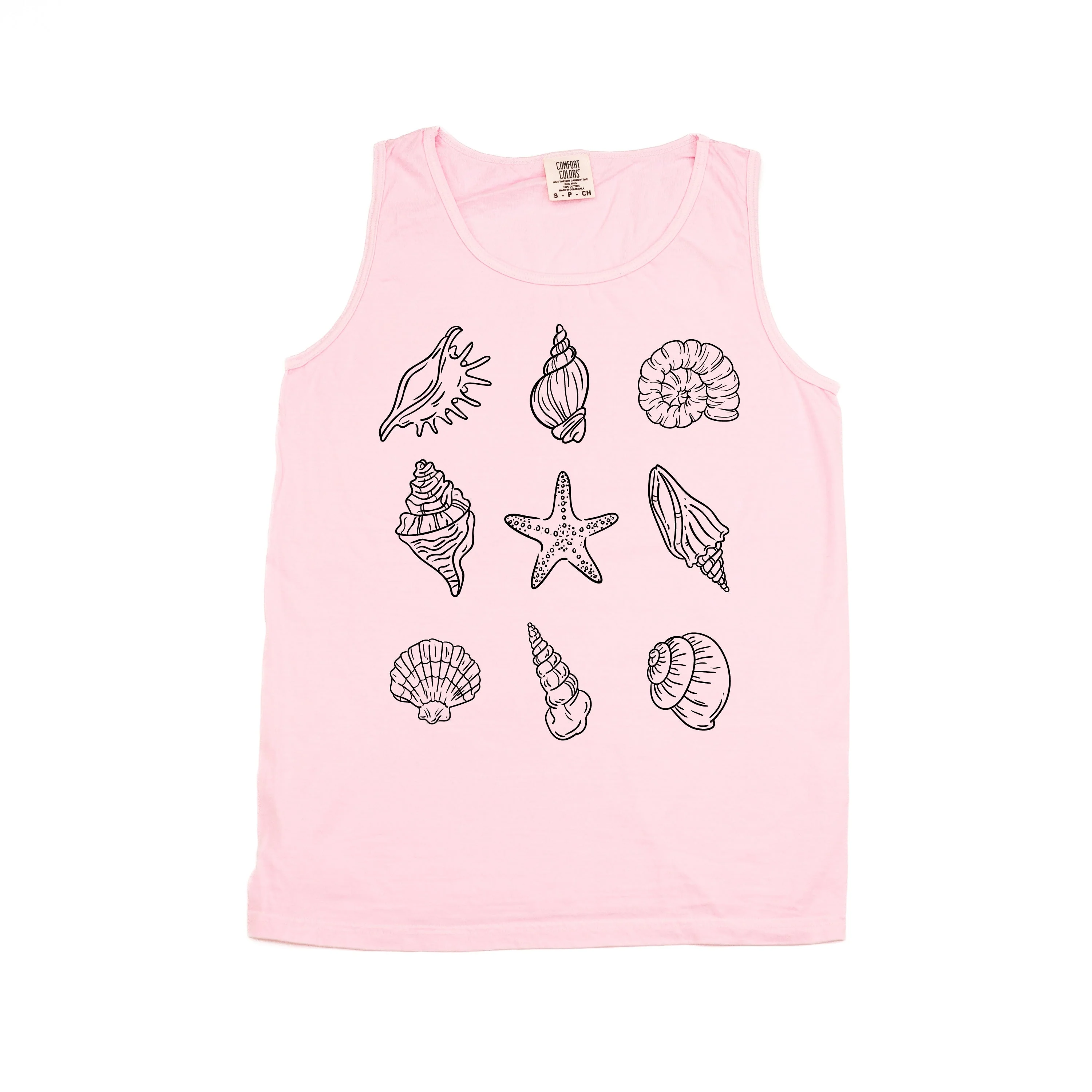 3x3 Seashells - Comfort Colors TANK - Image 10