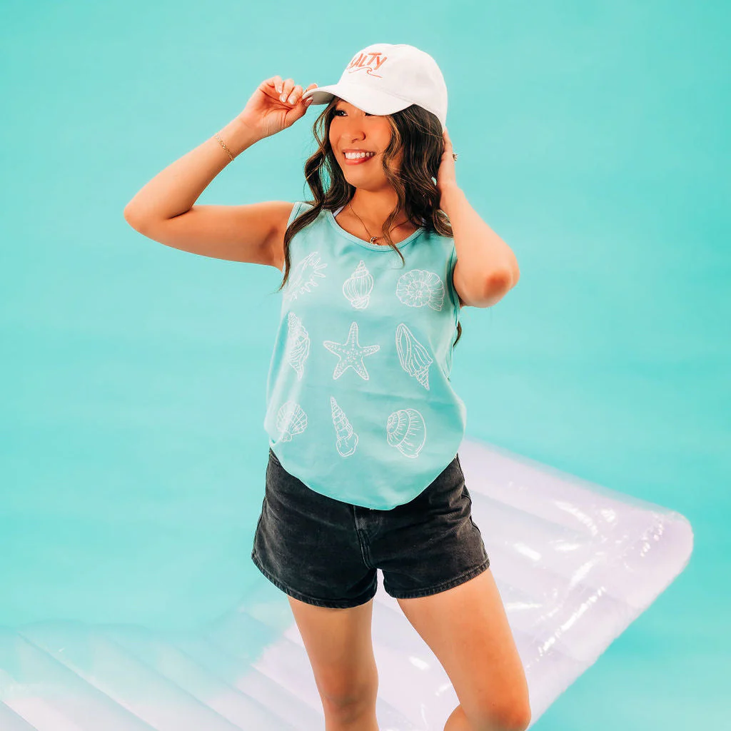 3x3 Seashells - Comfort Colors TANK - Image 5
