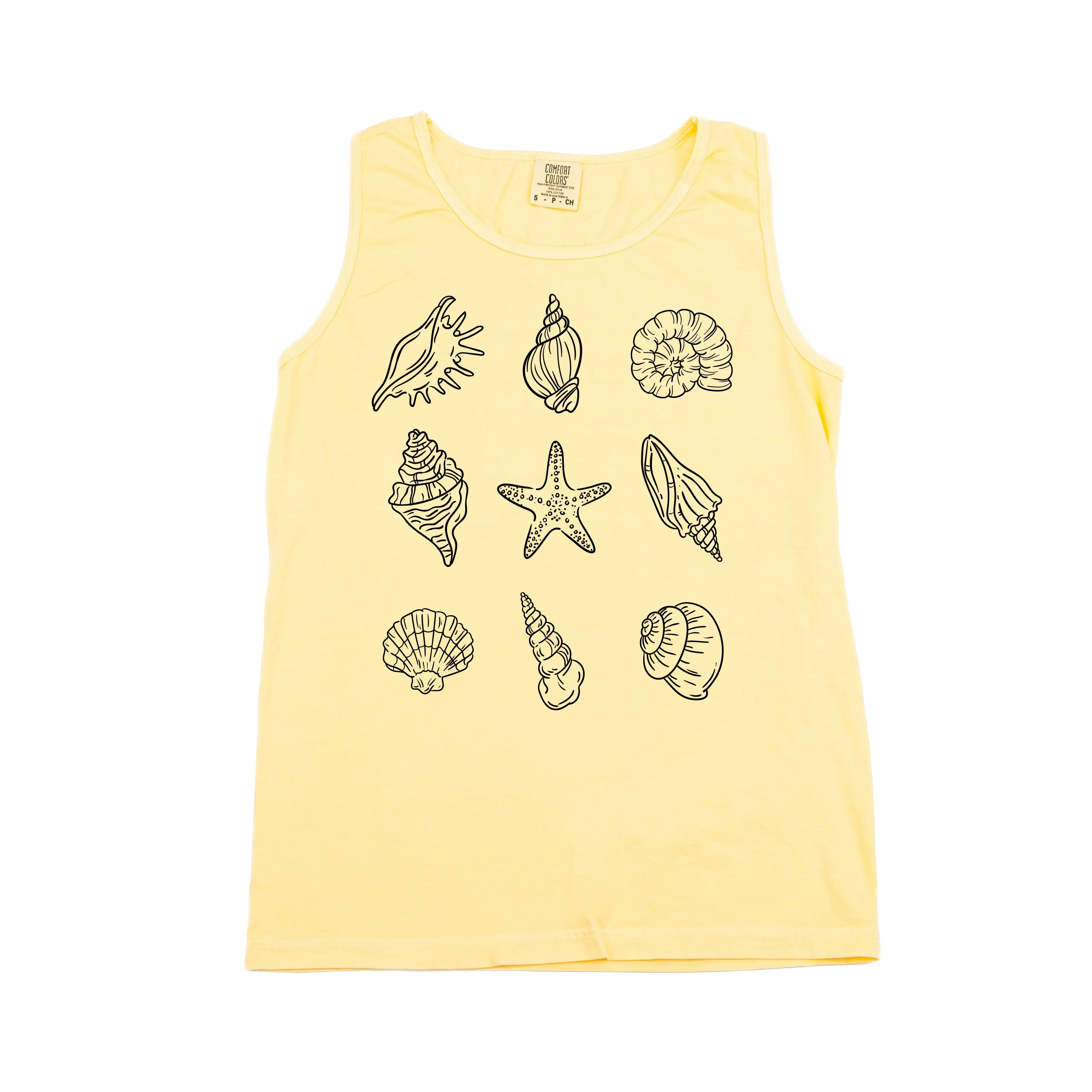 3x3 Seashells - Comfort Colors TANK - Image 6