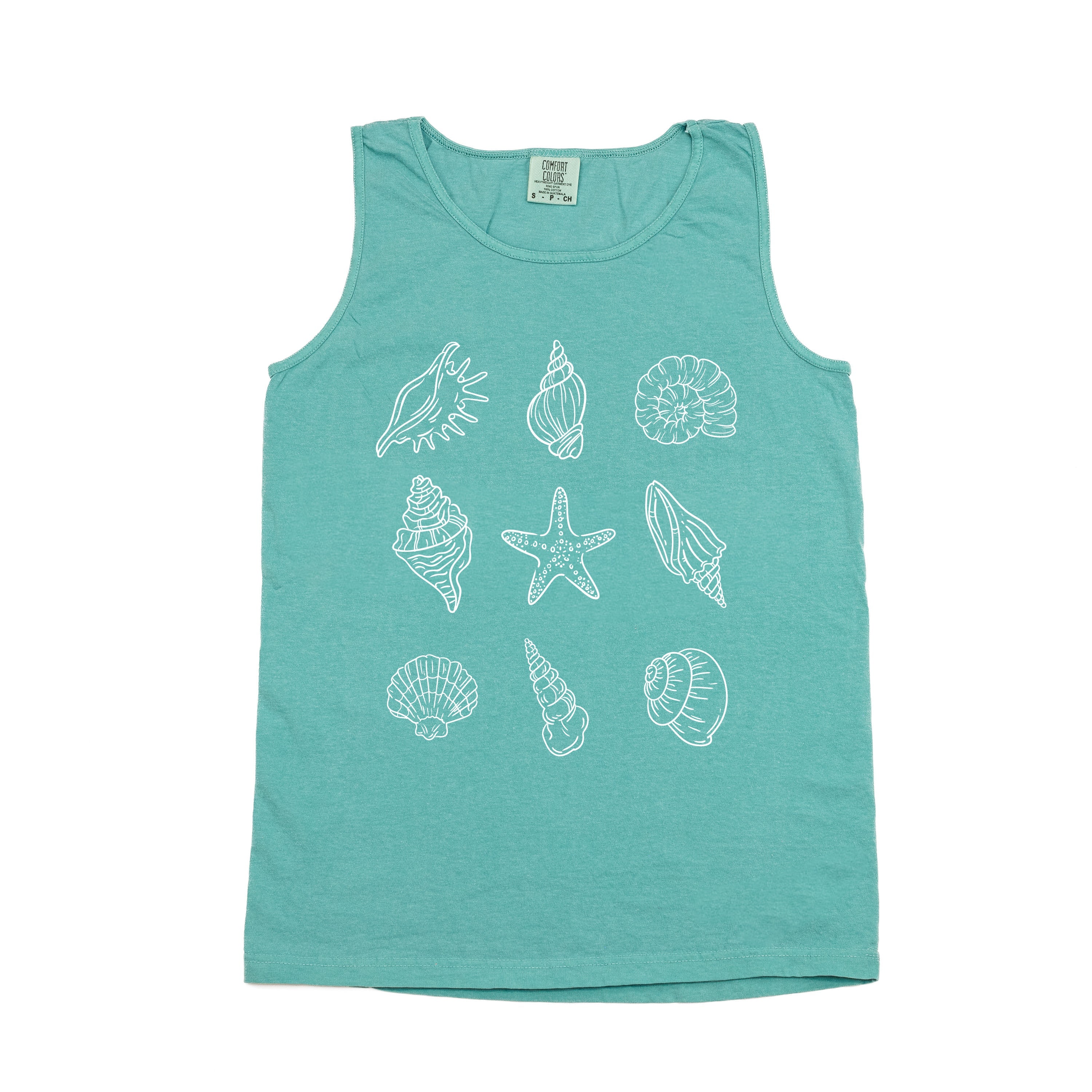 3x3 Seashells - Comfort Colors TANK - Image 7
