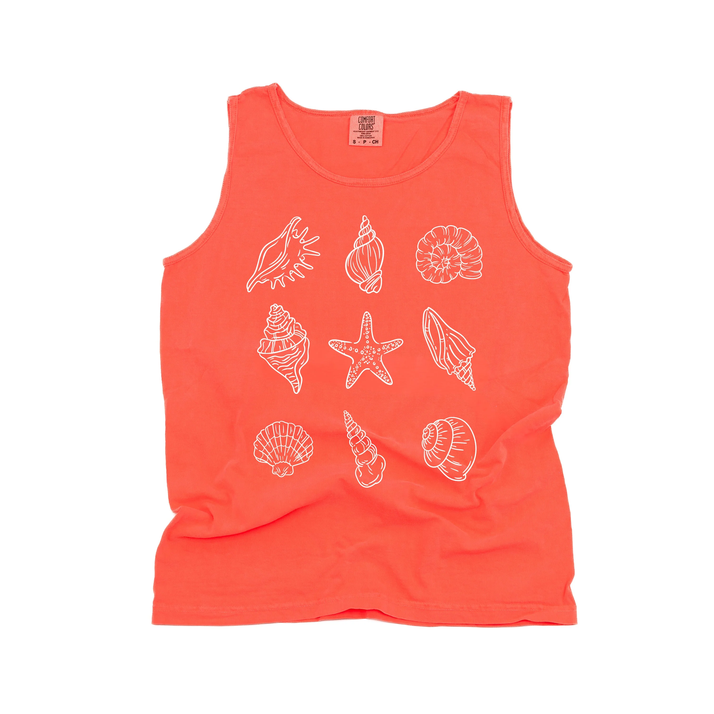 3x3 Seashells - Comfort Colors TANK - Image 9
