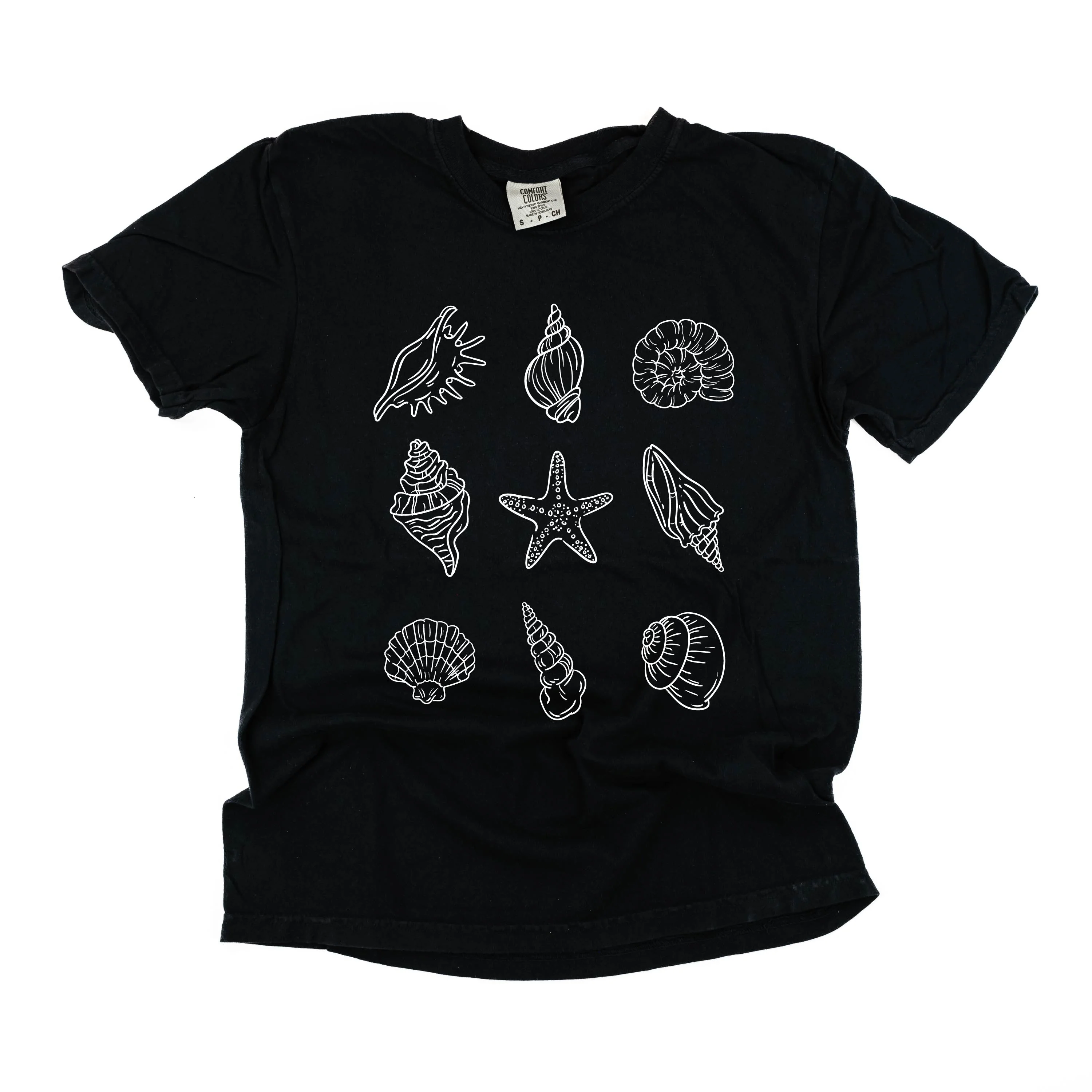 3x3 Seashells - Comfort Colors Tee - Image 3