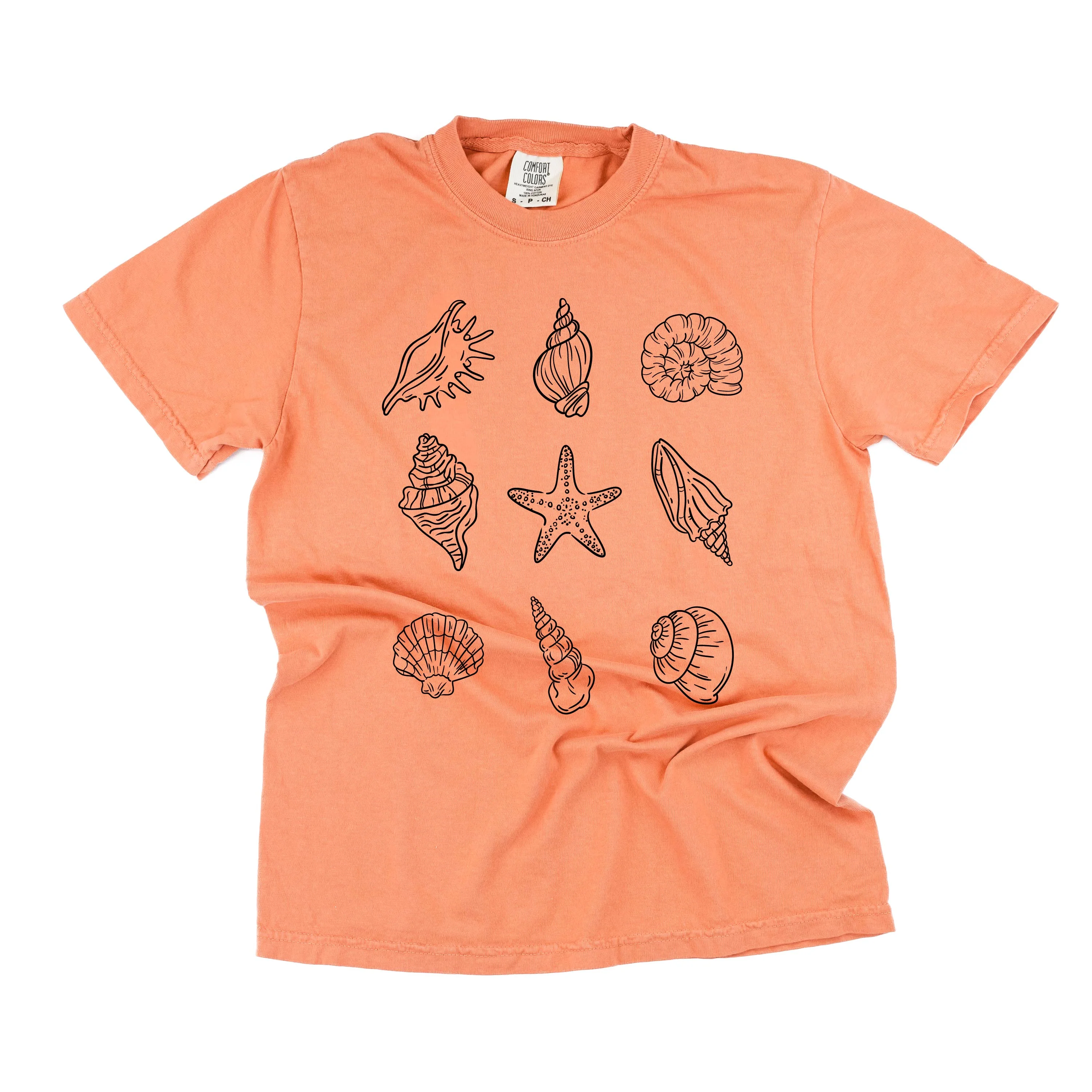 3x3 Seashells - Comfort Colors Tee - Image 7