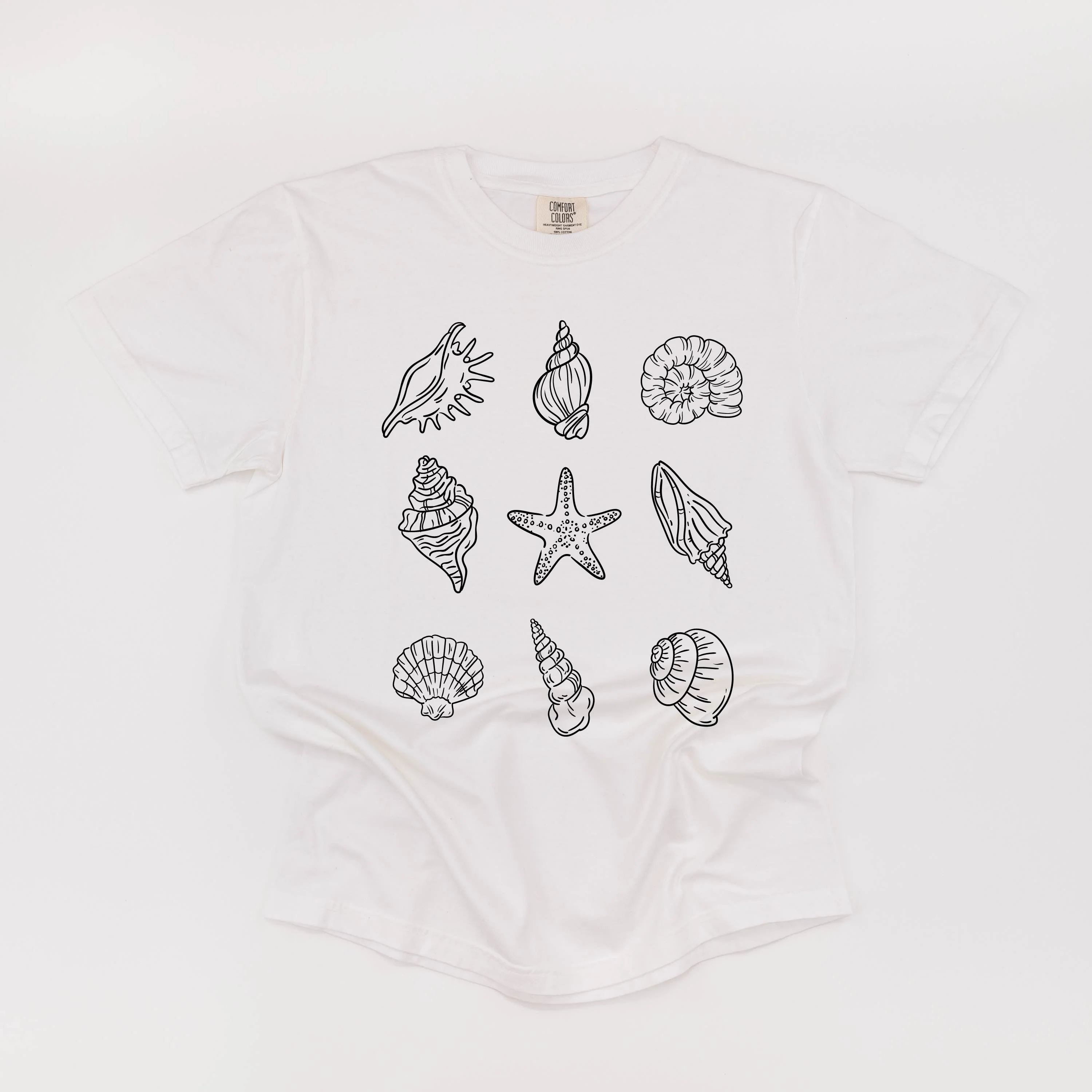3x3 Seashells - Comfort Colors Tee - Image 9