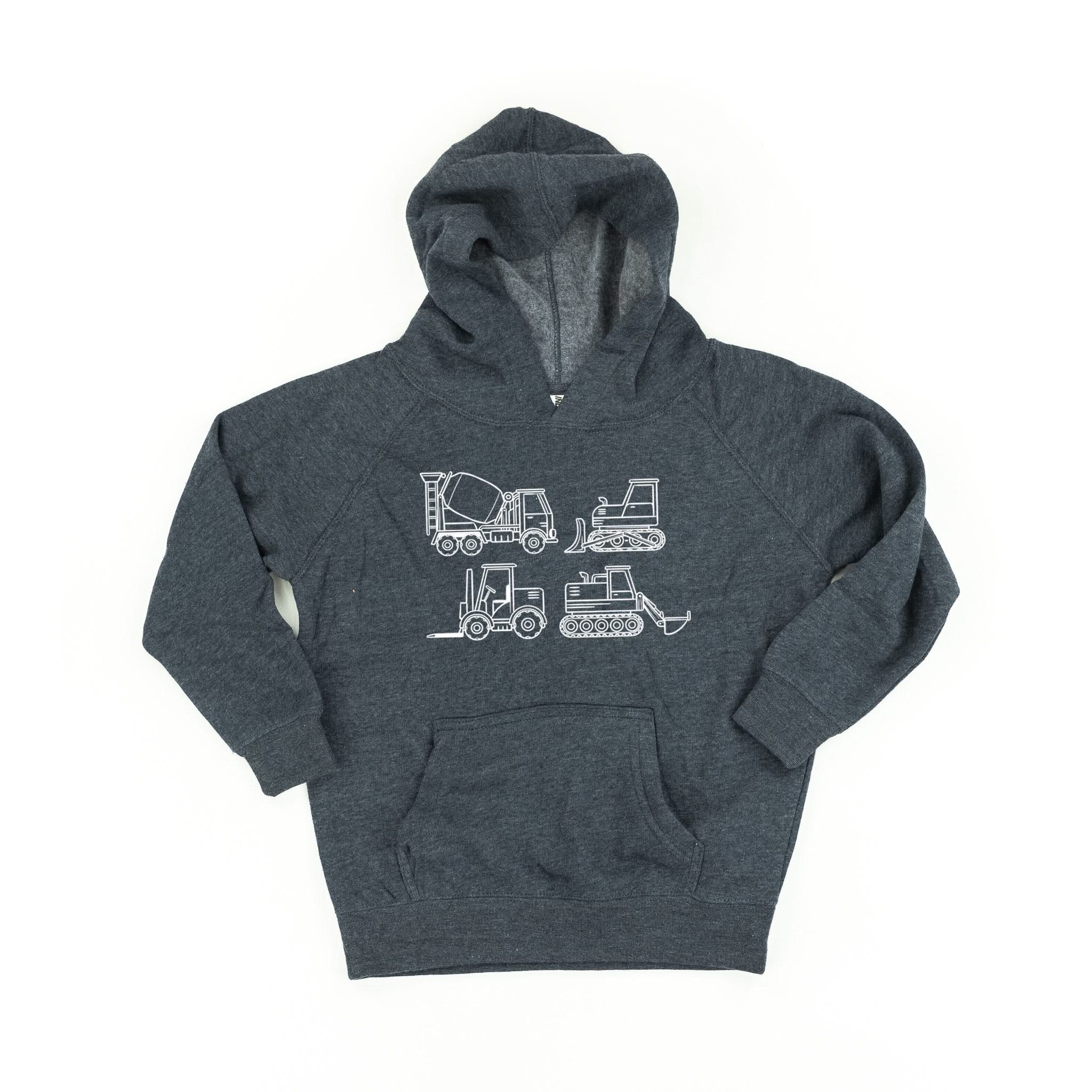 4 CONSTRUCTION TRUCKS - CHILD HOODIE - Image 3