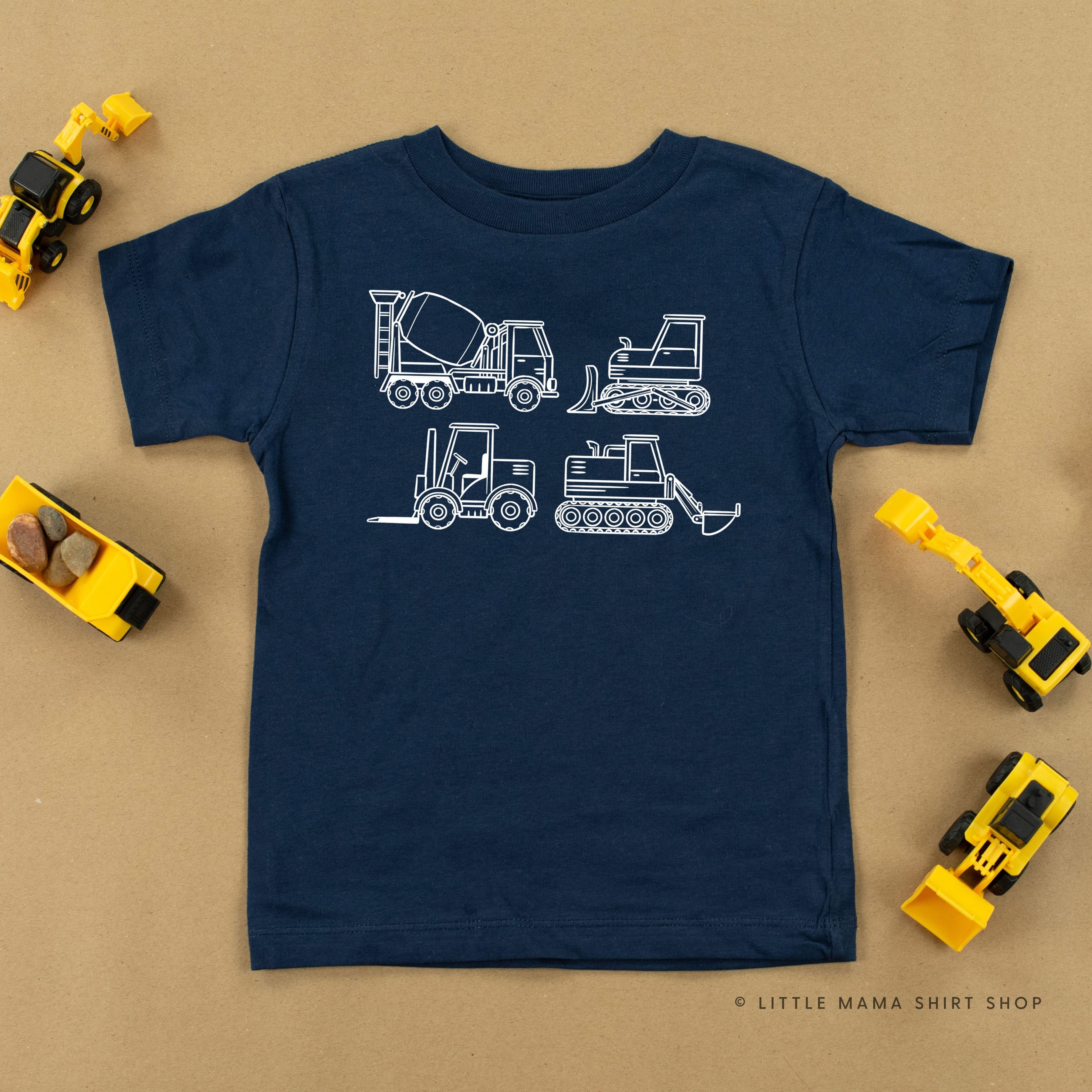 4 Construction Trucks - Child Tee - Image 9