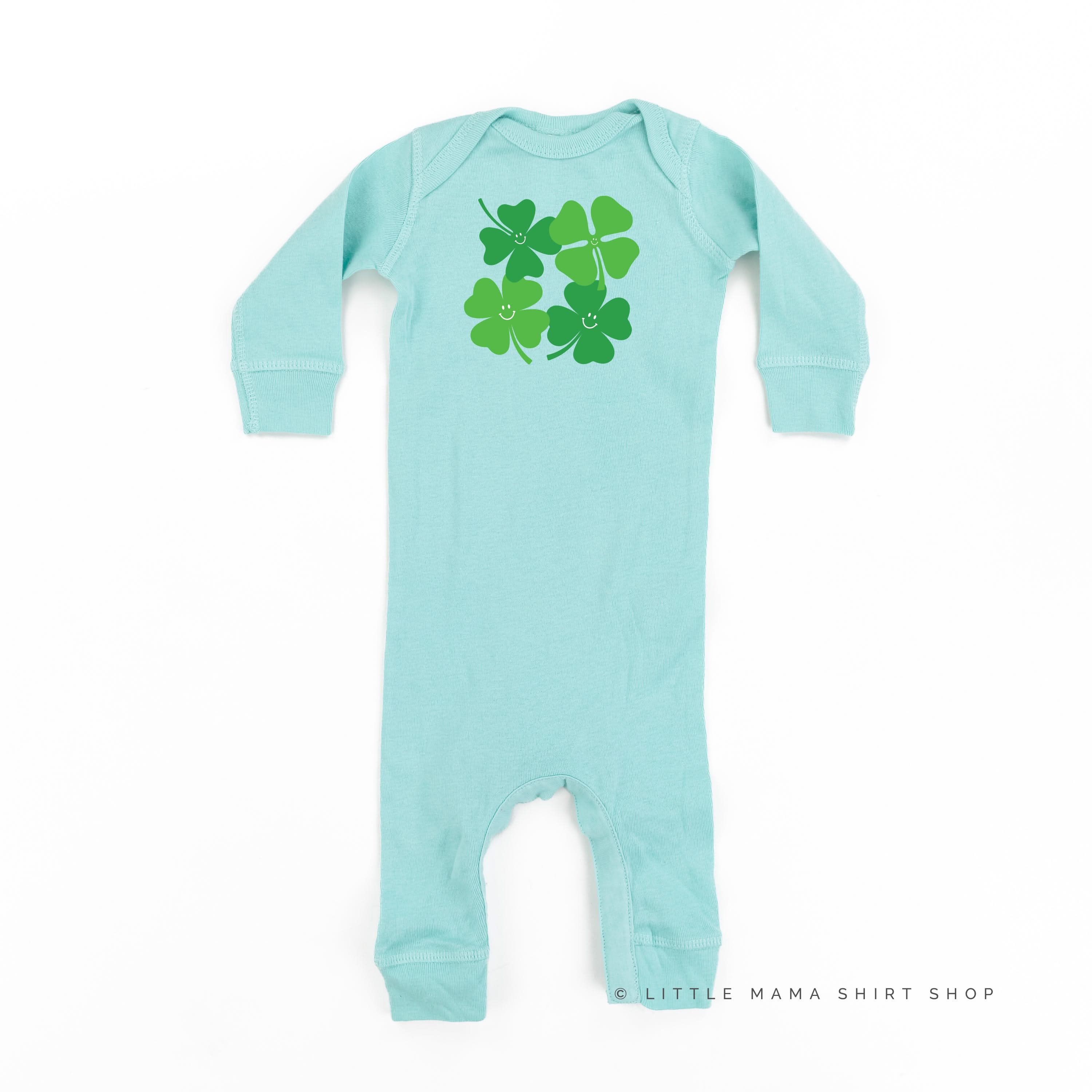 4 Smiley Shamrocks - Baby Sleeper - Image 5