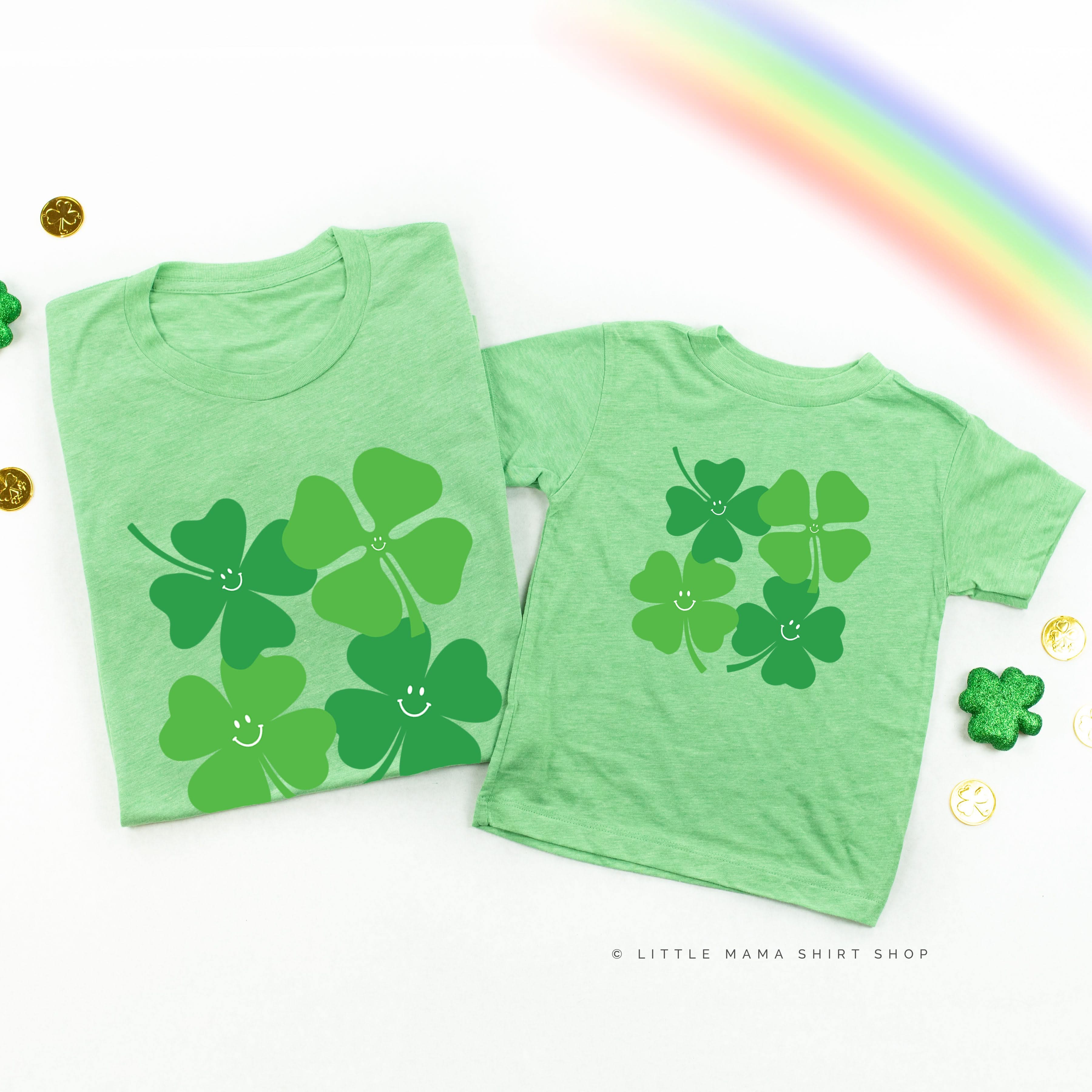 4 Smiley Shamrocks - Set of 2 Tees - Image 3