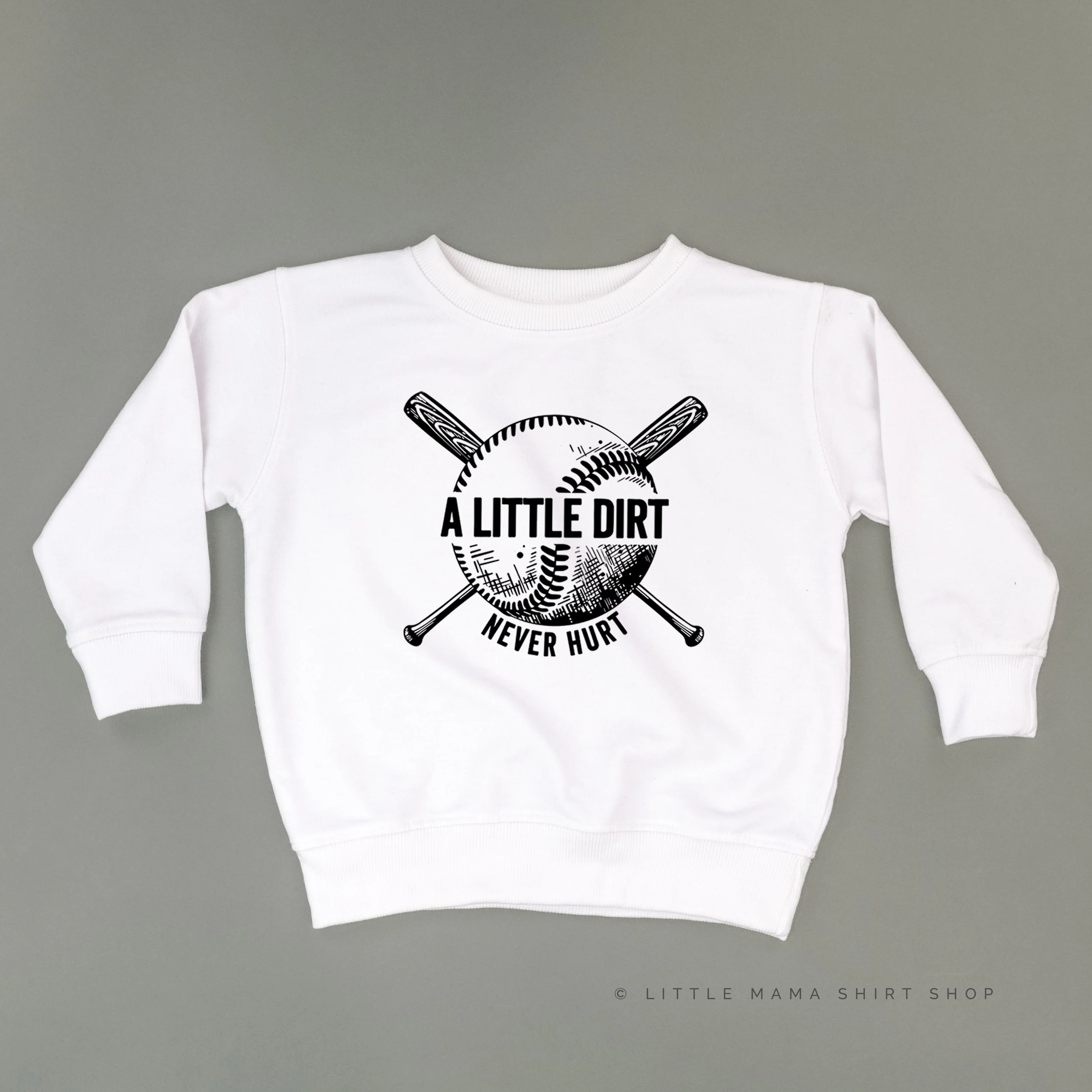 Baseball - A Little Dirt Never Hurt - Child Sweater - Image 3