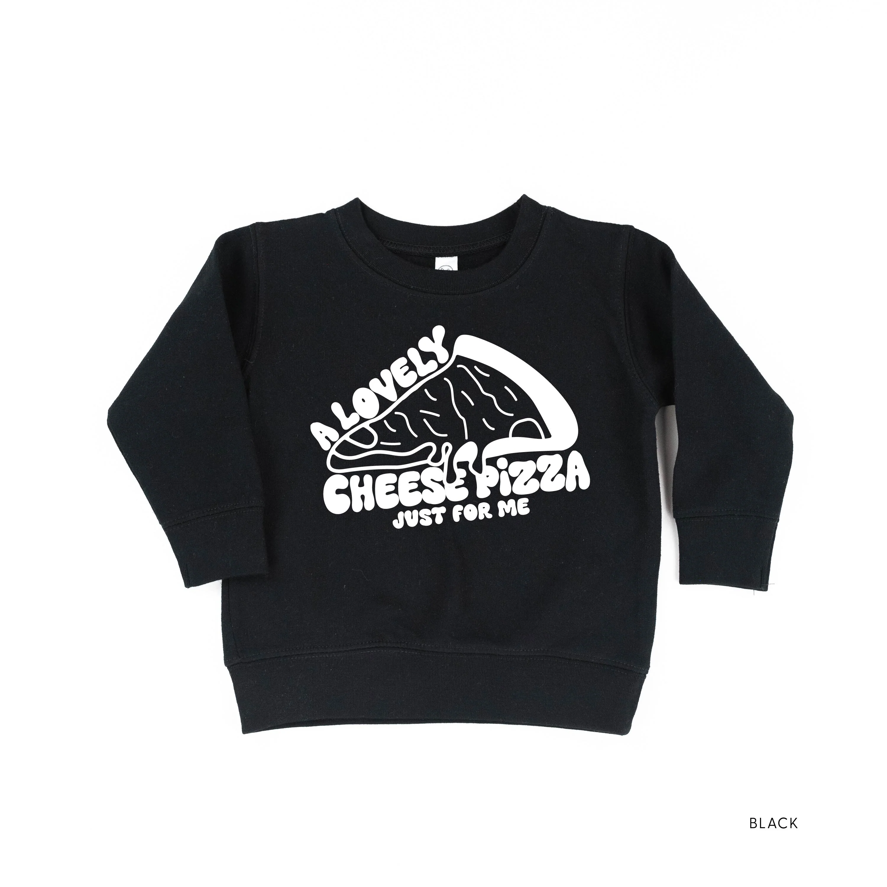 A Lovely Cheese Pizza Just For Me - Child Sweater - Image 3