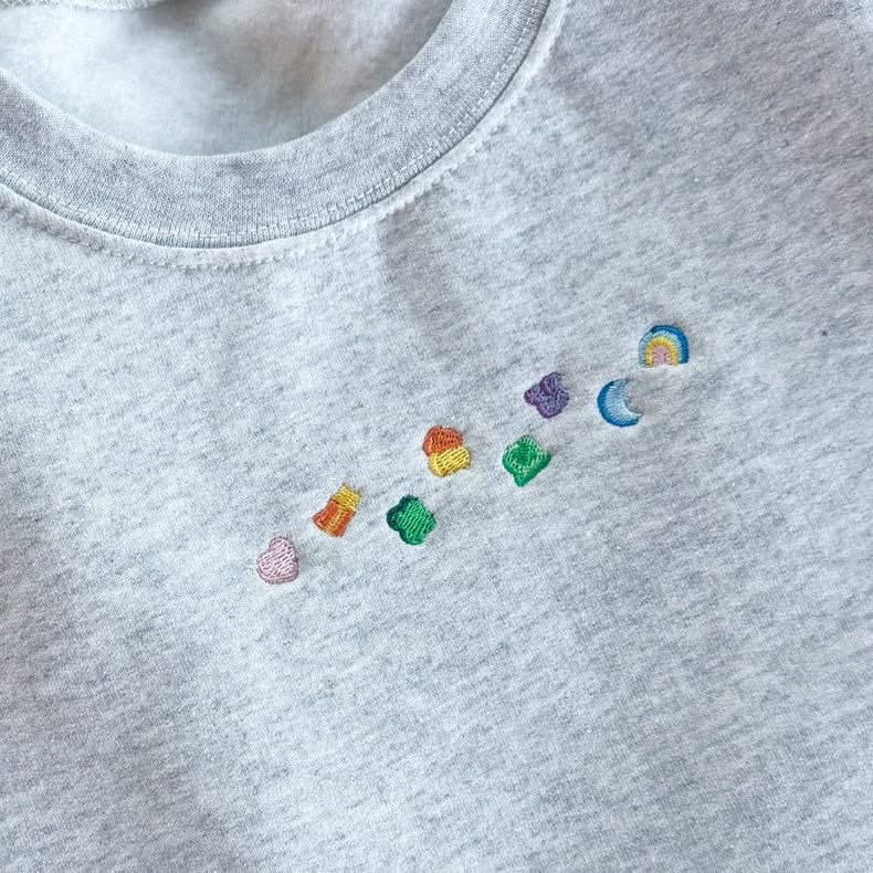 Lucky Charms - Adult Embroidered Basic Fleece | Little Mama Shirt Shop - Image 2