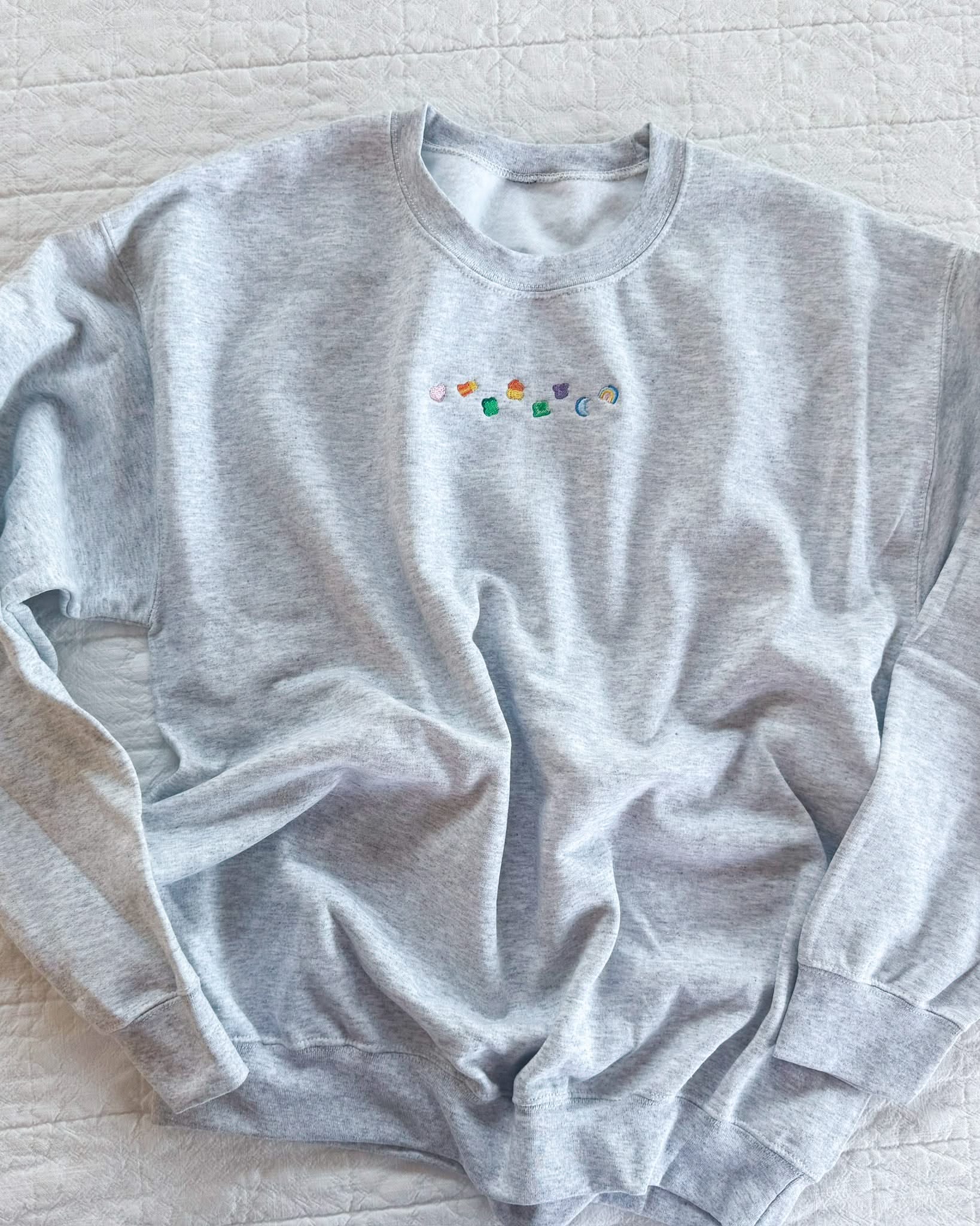 Lucky Charms - Adult Embroidered Basic Fleece | Little Mama Shirt Shop - Image 4