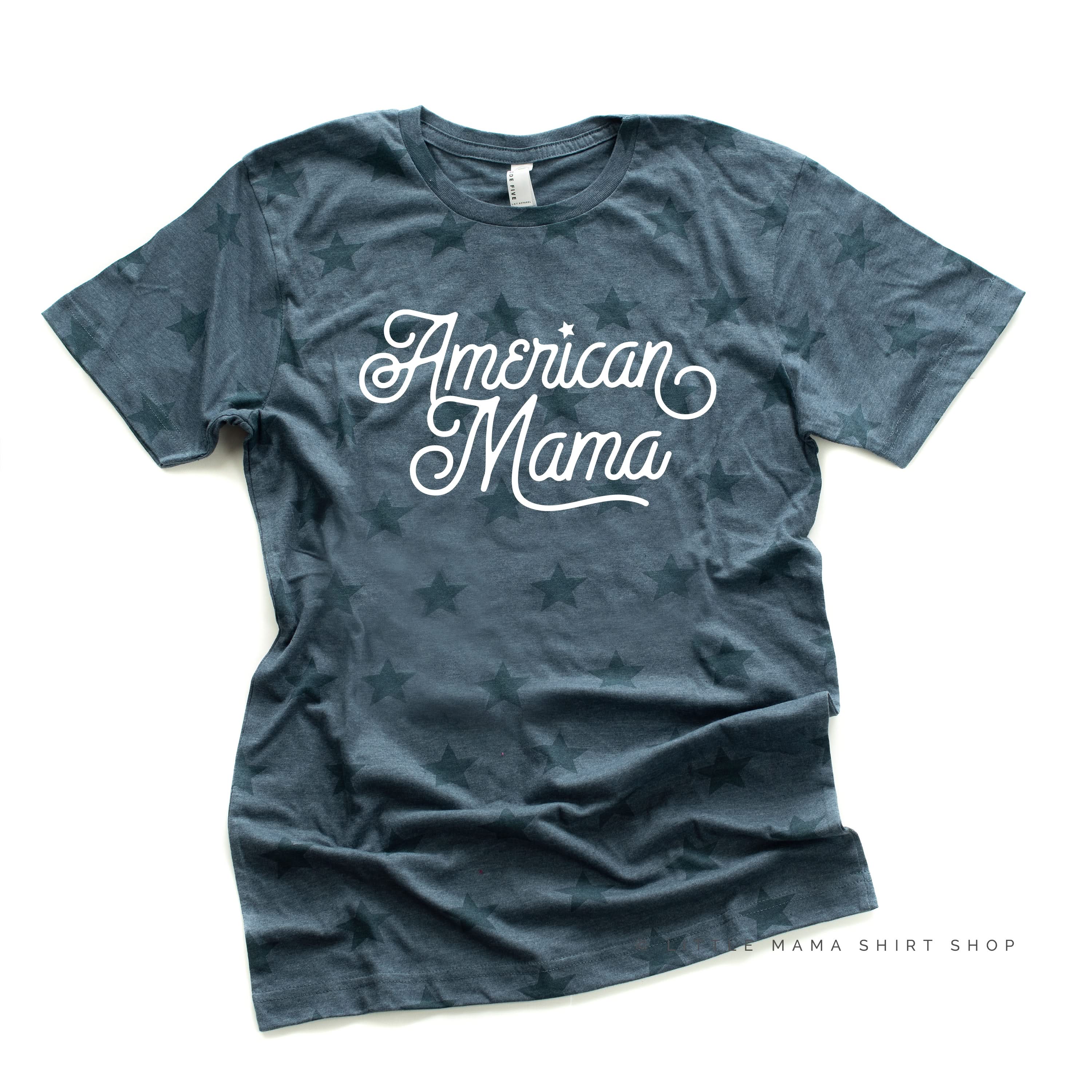 American Mama - Script - Unisex STAR Tee - Image 3
