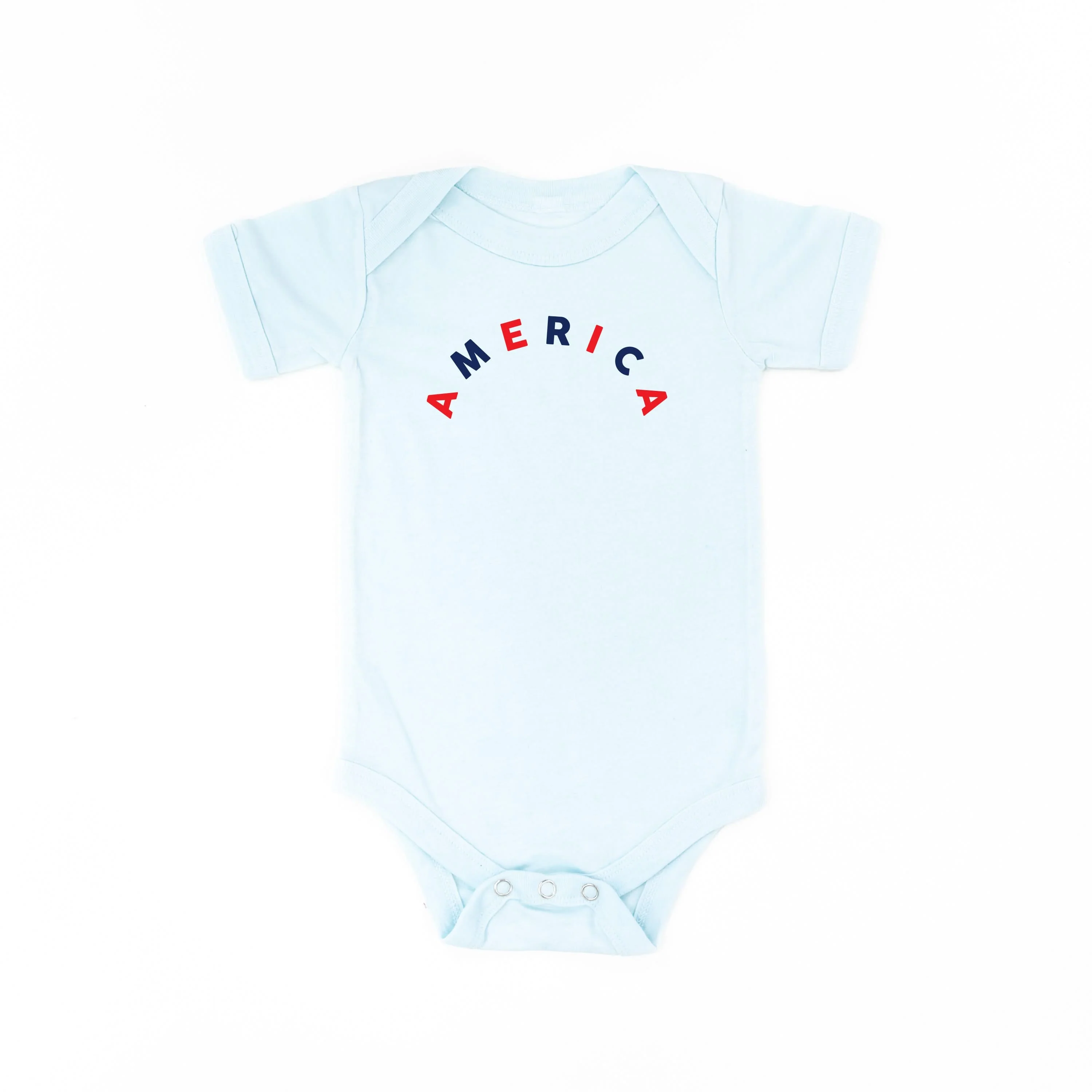 America (Arched) - Red+Blue - Child Tee - Image 14