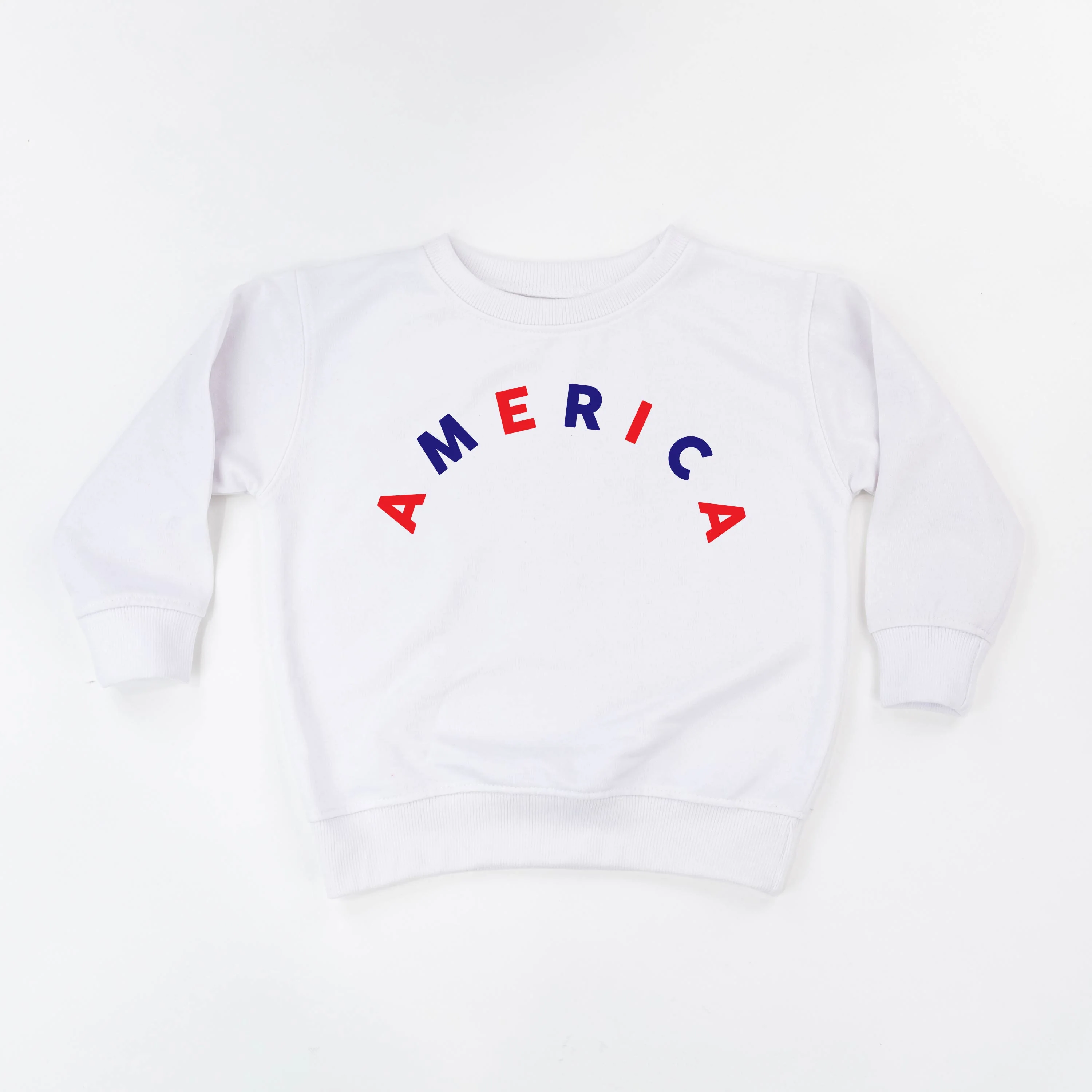 America (Arched) - Red+Blue - Child Sweater - Image 5