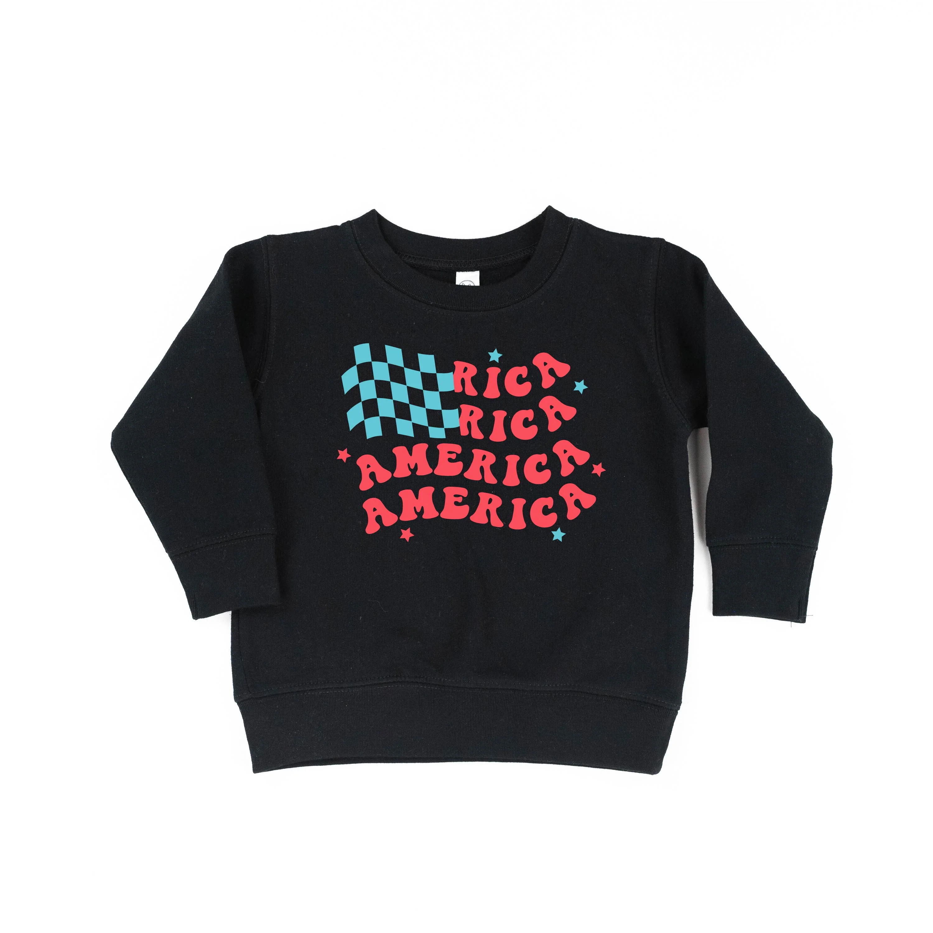 America Checkers Flag - Child Sweater - Image 3