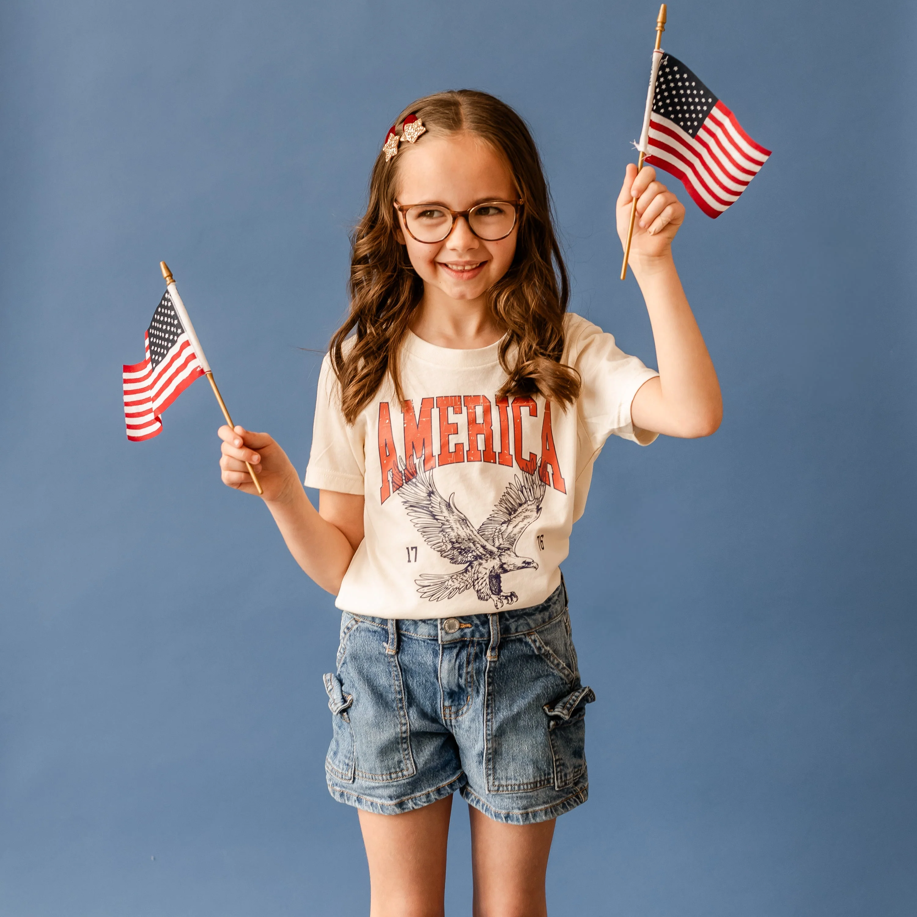 America - Home of the Brave - Child Tee - Image 3