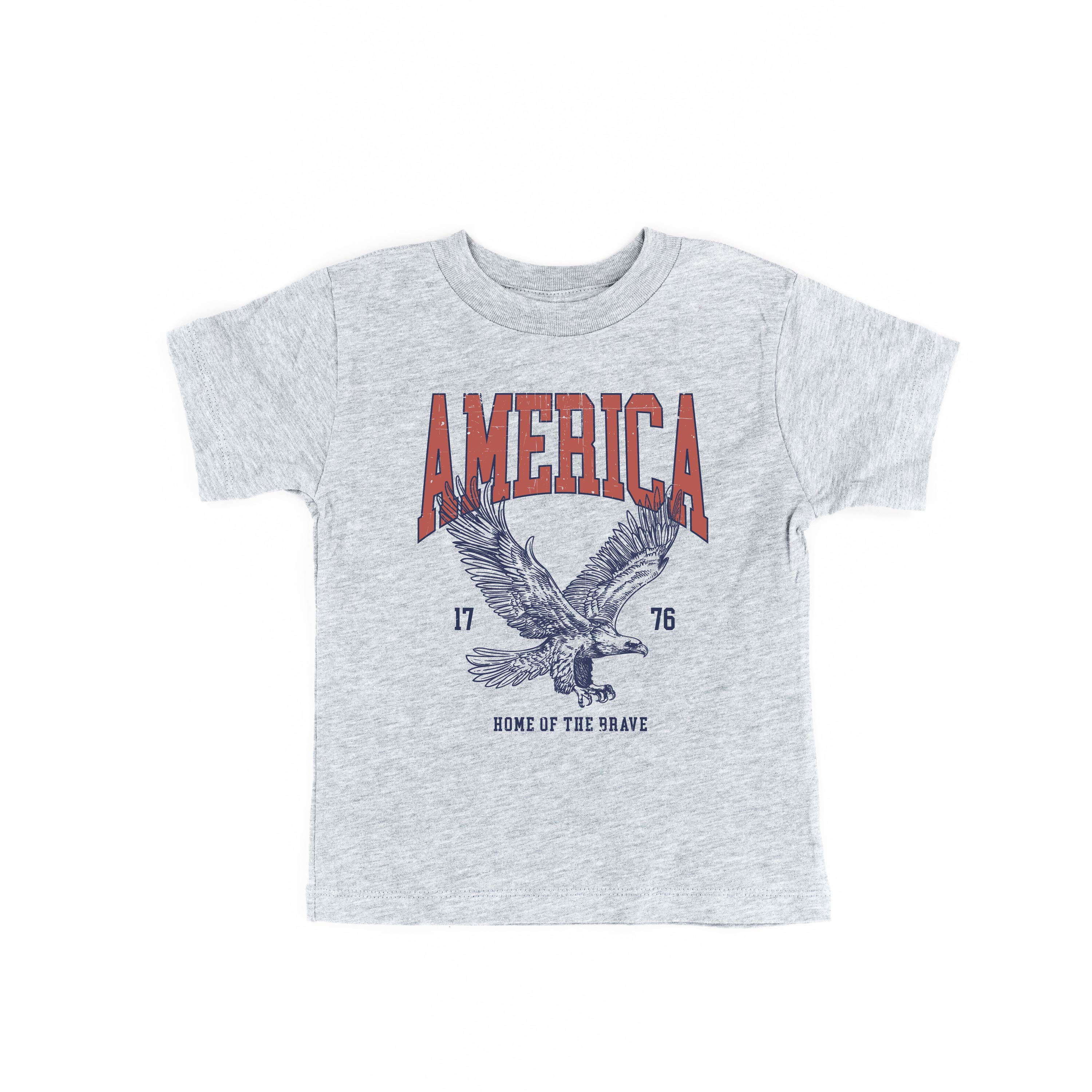 America - Home of the Brave - Child Tee - Image 5