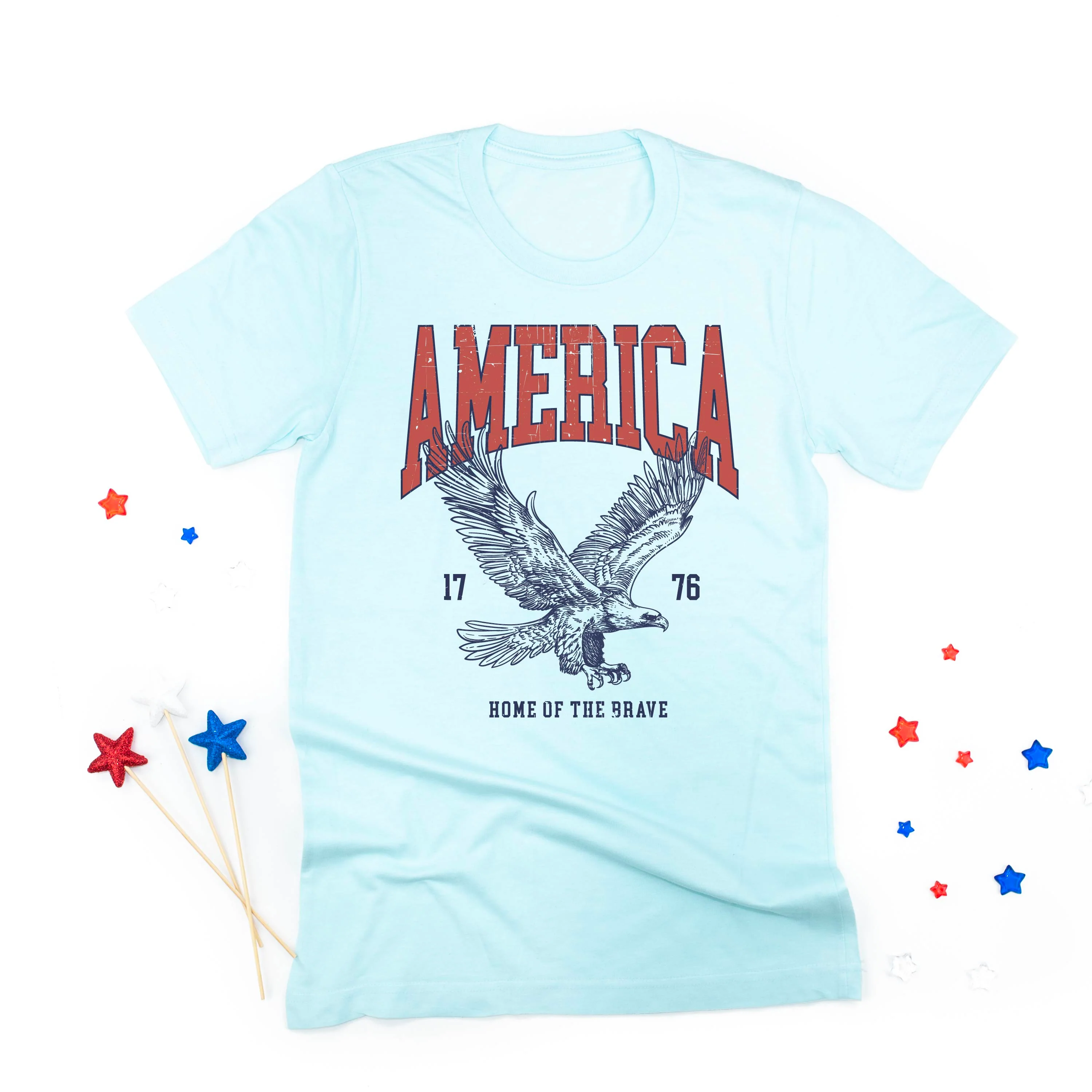 America - Home of the Brave - Unisex Tee - Image 5