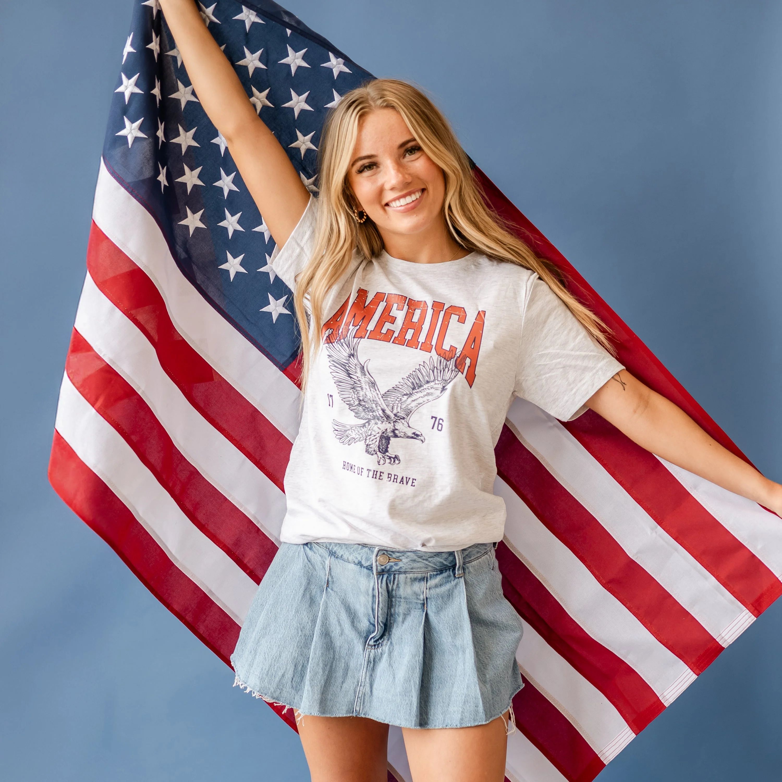 America - Home of the Brave - Unisex Tee - Image 8