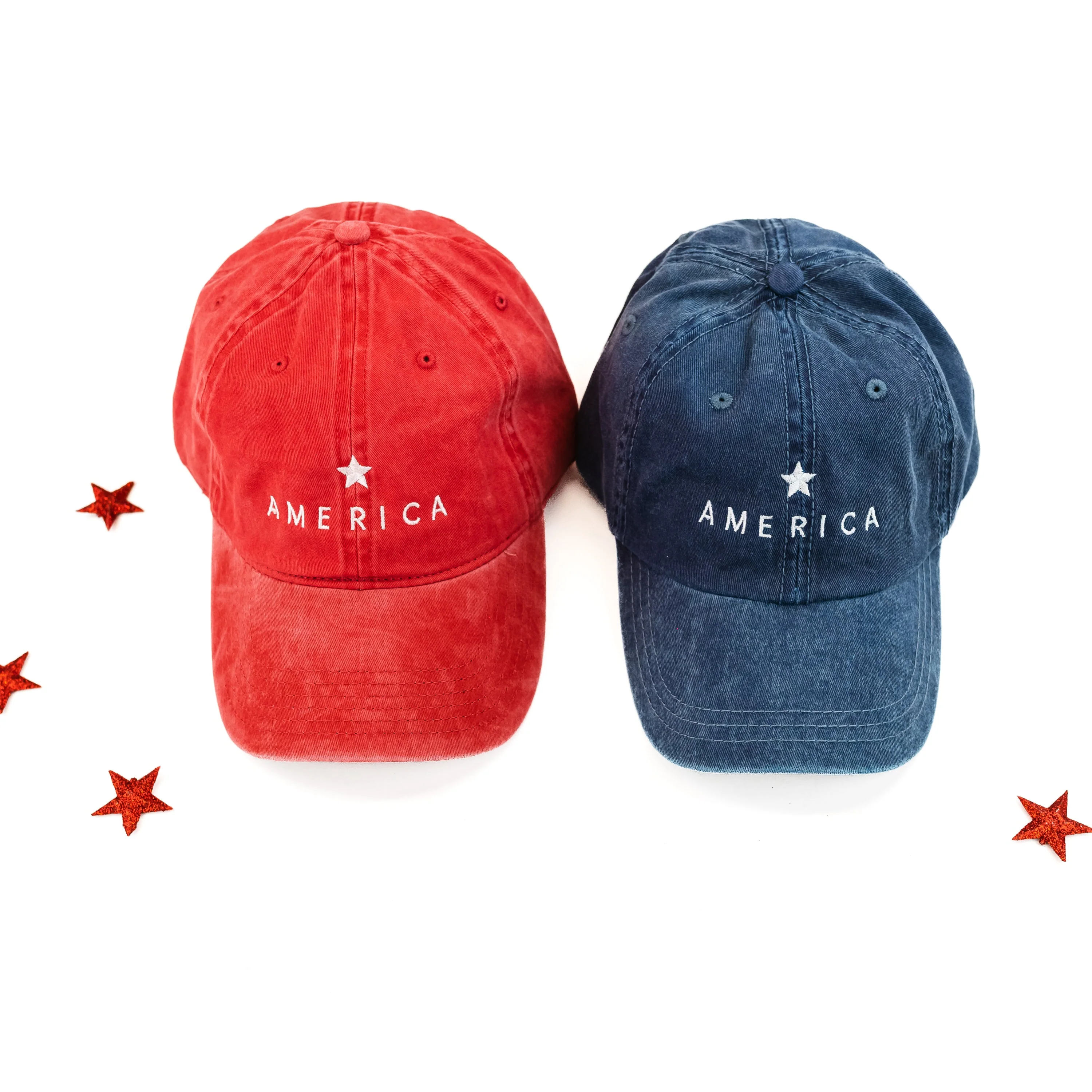 America (Star Above) - Adult Baseball Cap