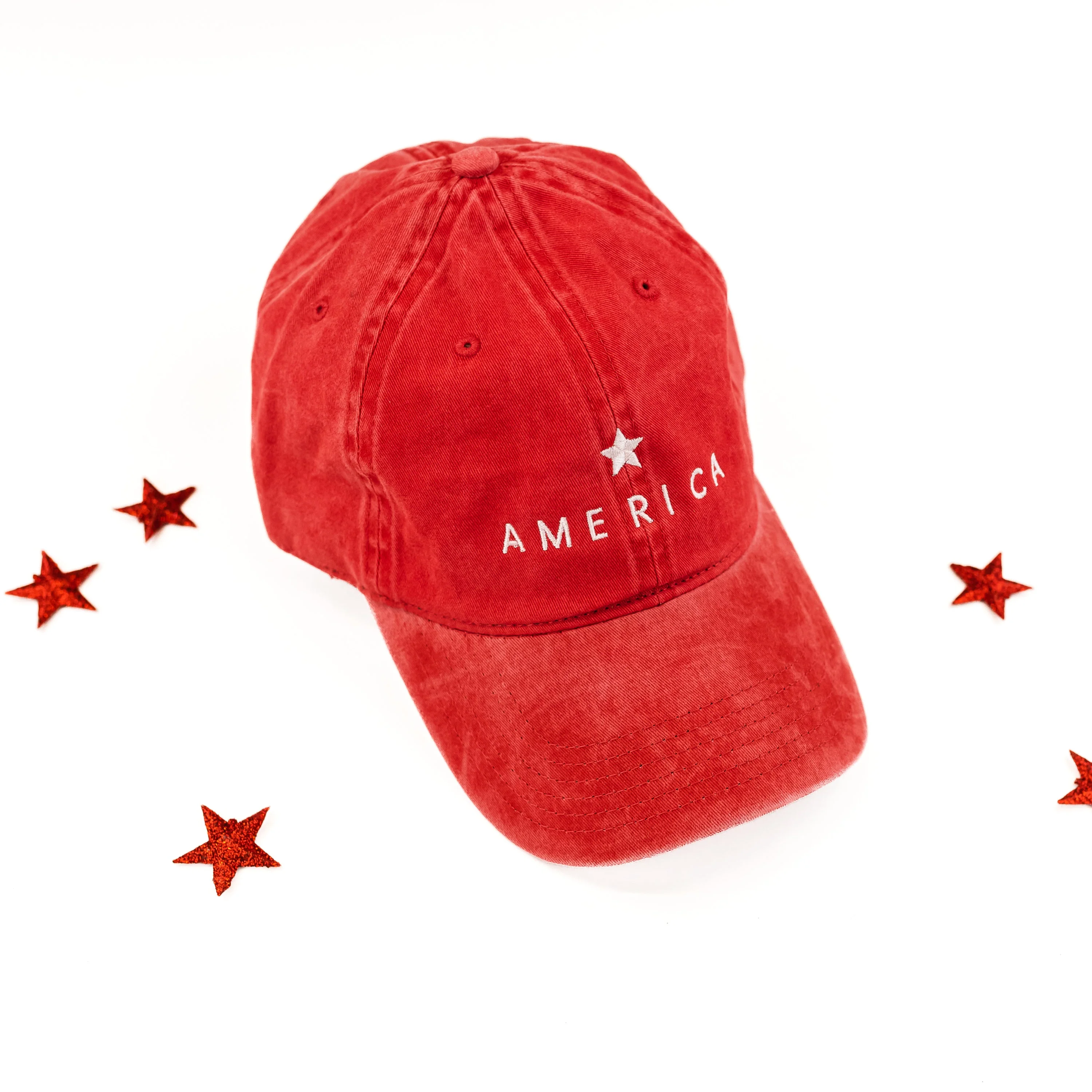 America (Star Above) - Adult Baseball Cap - Image 3