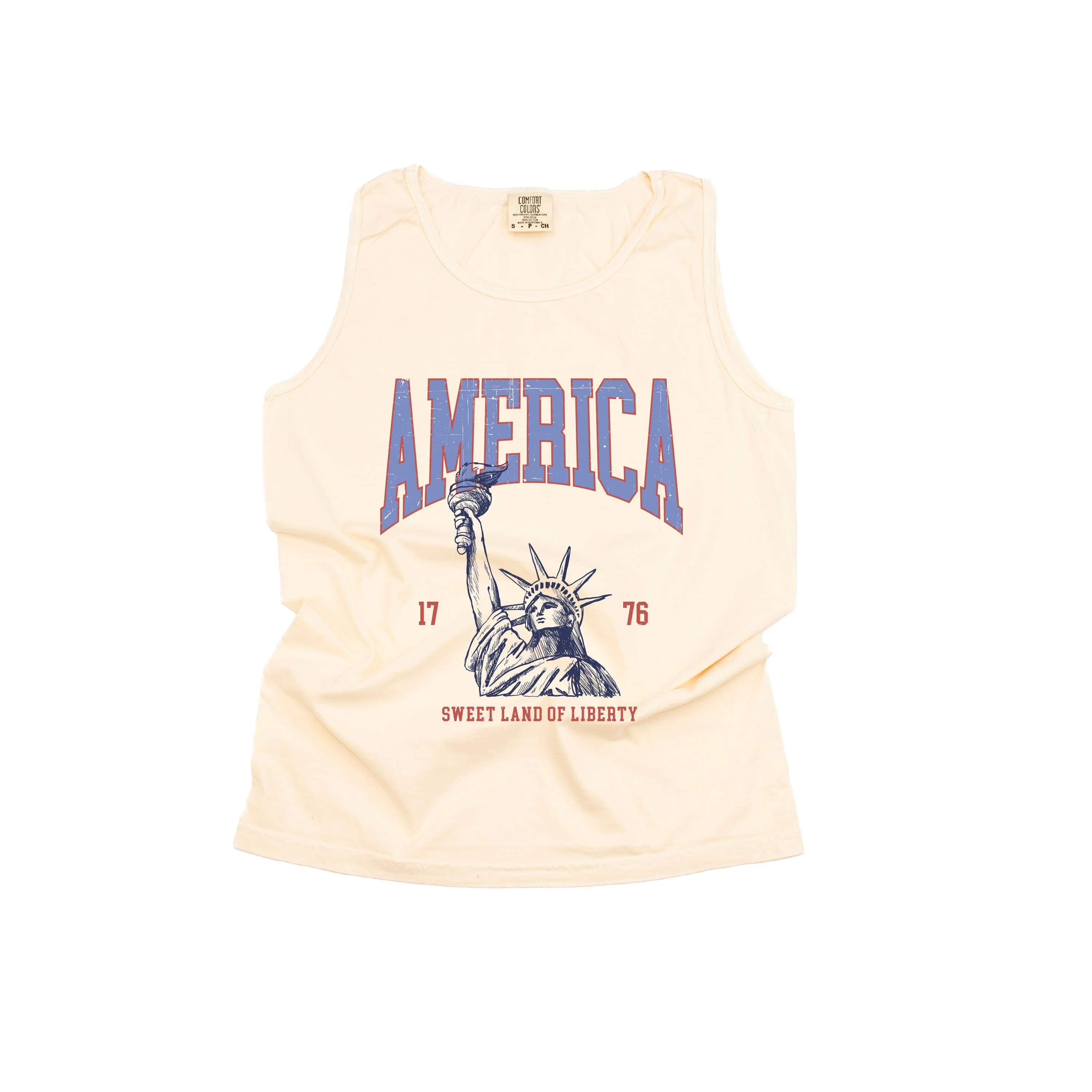 America - Sweet Land of Liberty - Comfort Colors TANK - Image 2