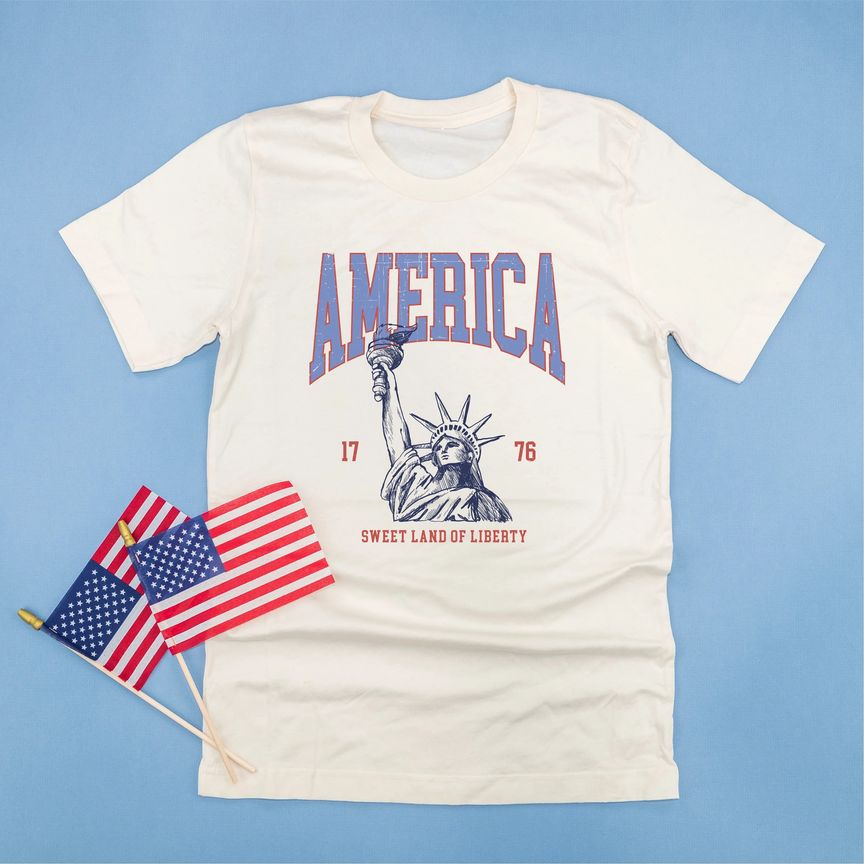 America - Sweet Land of Liberty - Unisex Tee - Image 5