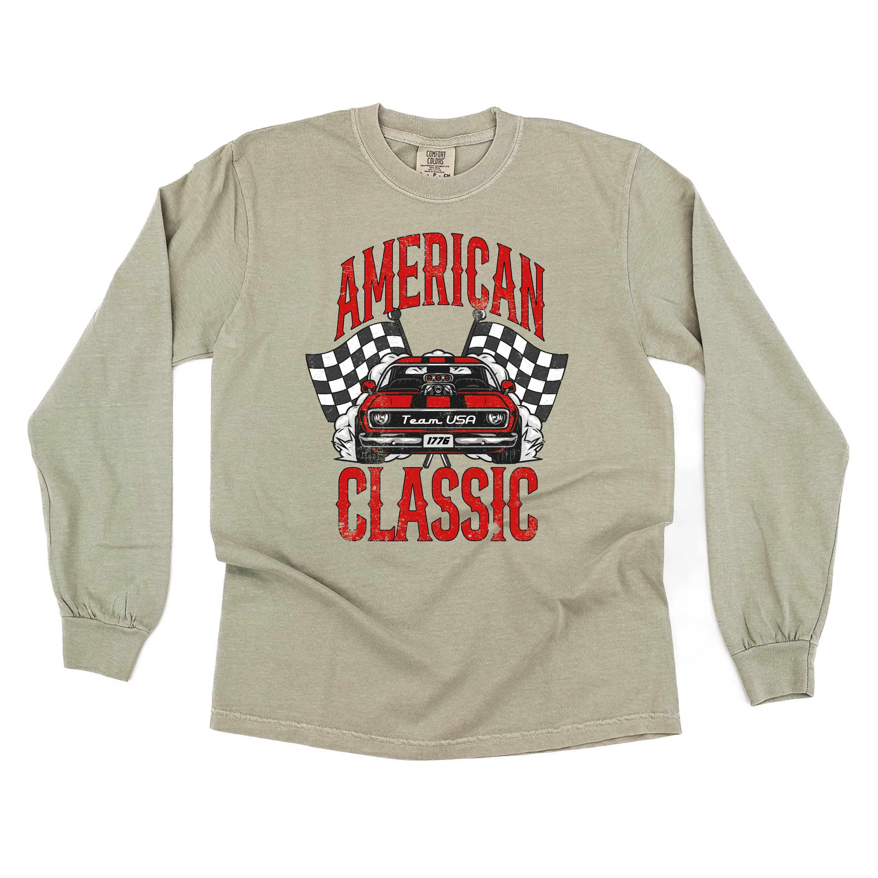 American Classic Car - Long Sleeve Comfort Colors Tee - Image 6