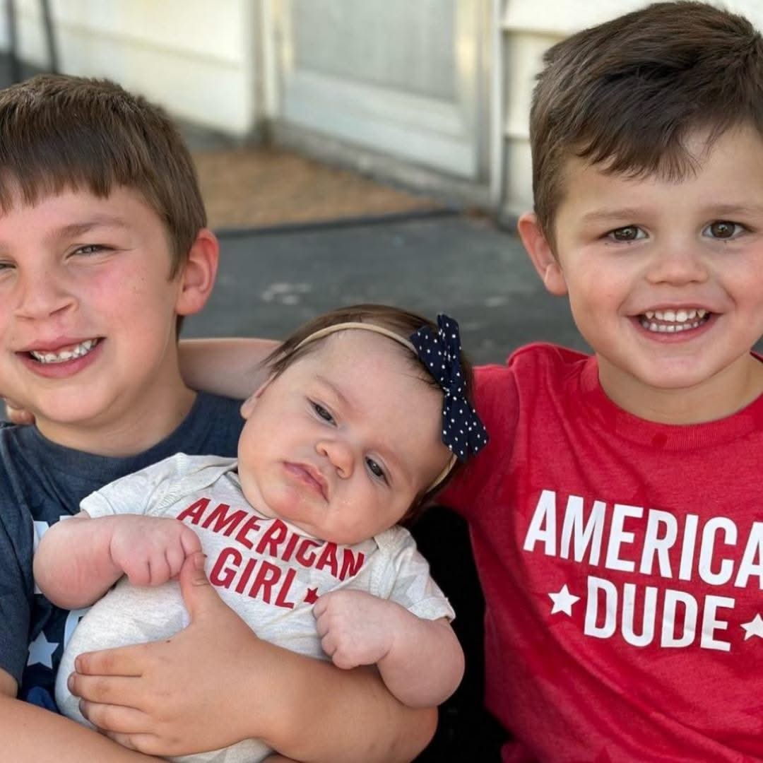 American Dude - Block - Child STAR Tee - Image 4