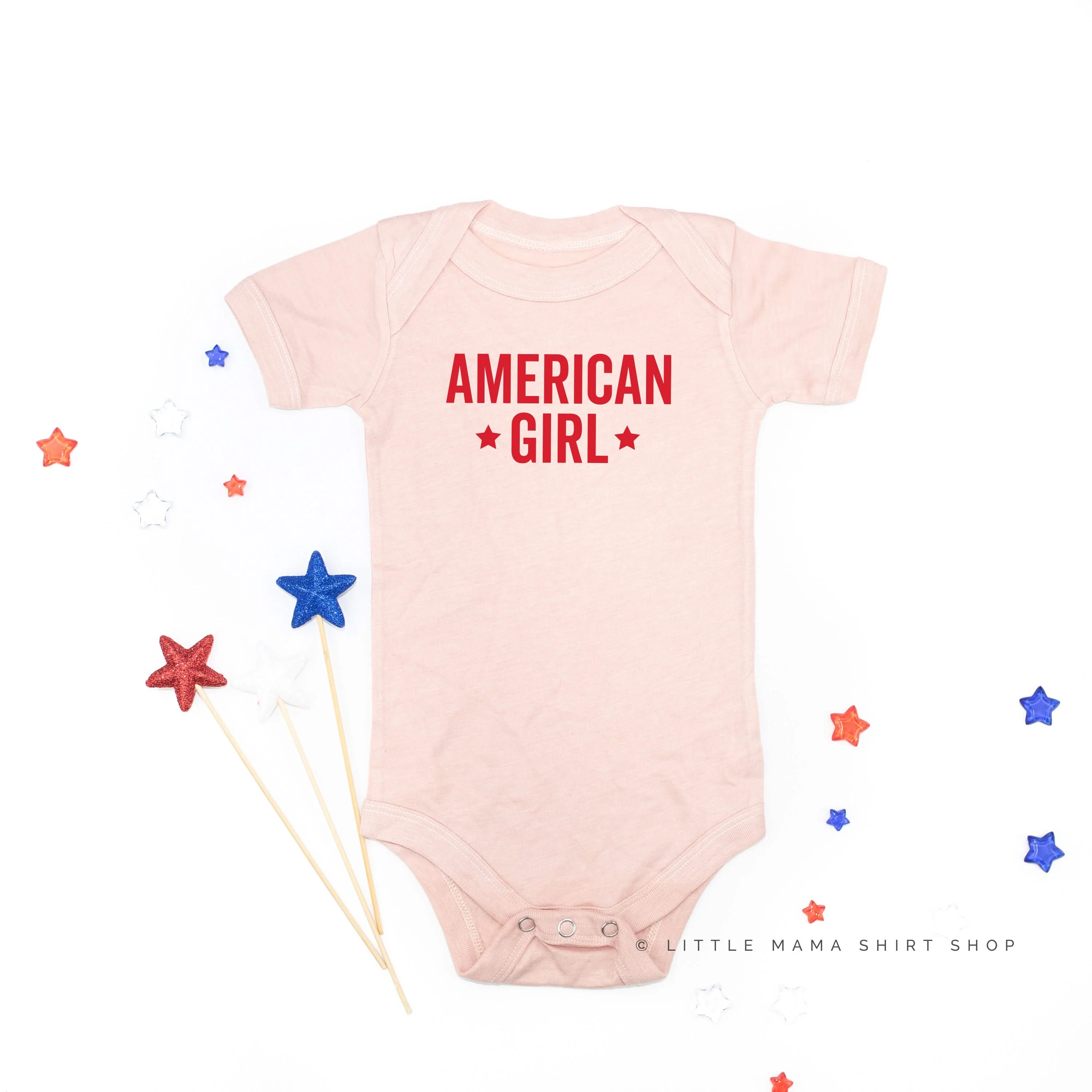 American Girl - Block - Child Tee - Image 6