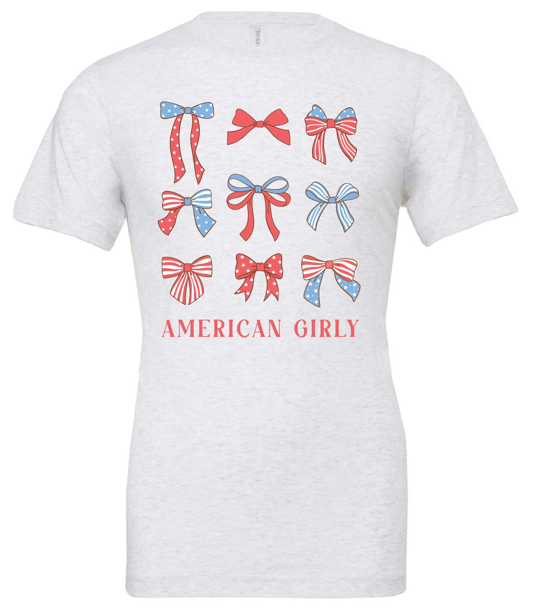 American Girly - Bows - Unisex Tee - Image 3