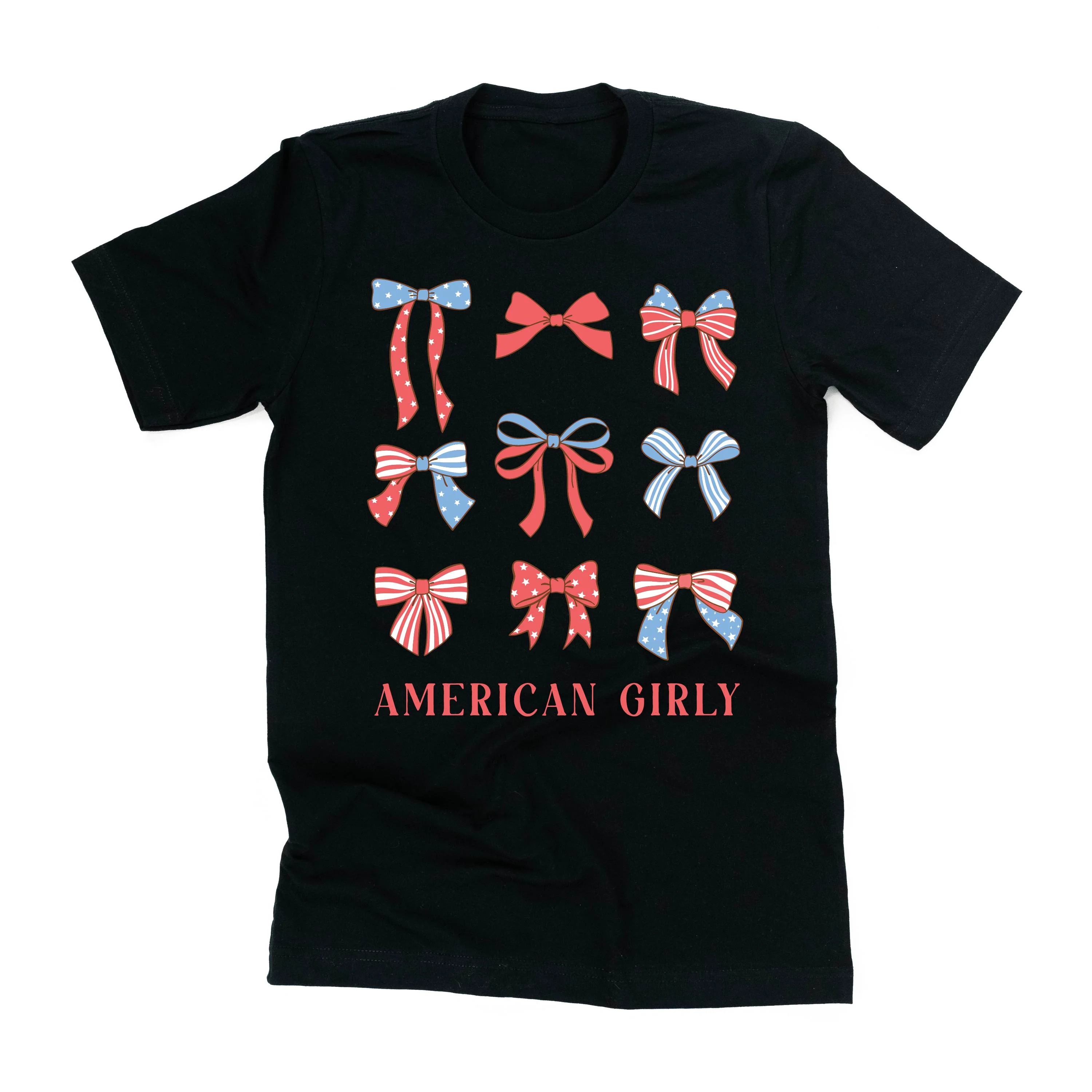 American Girly - Bows - Unisex Tee - Image 5