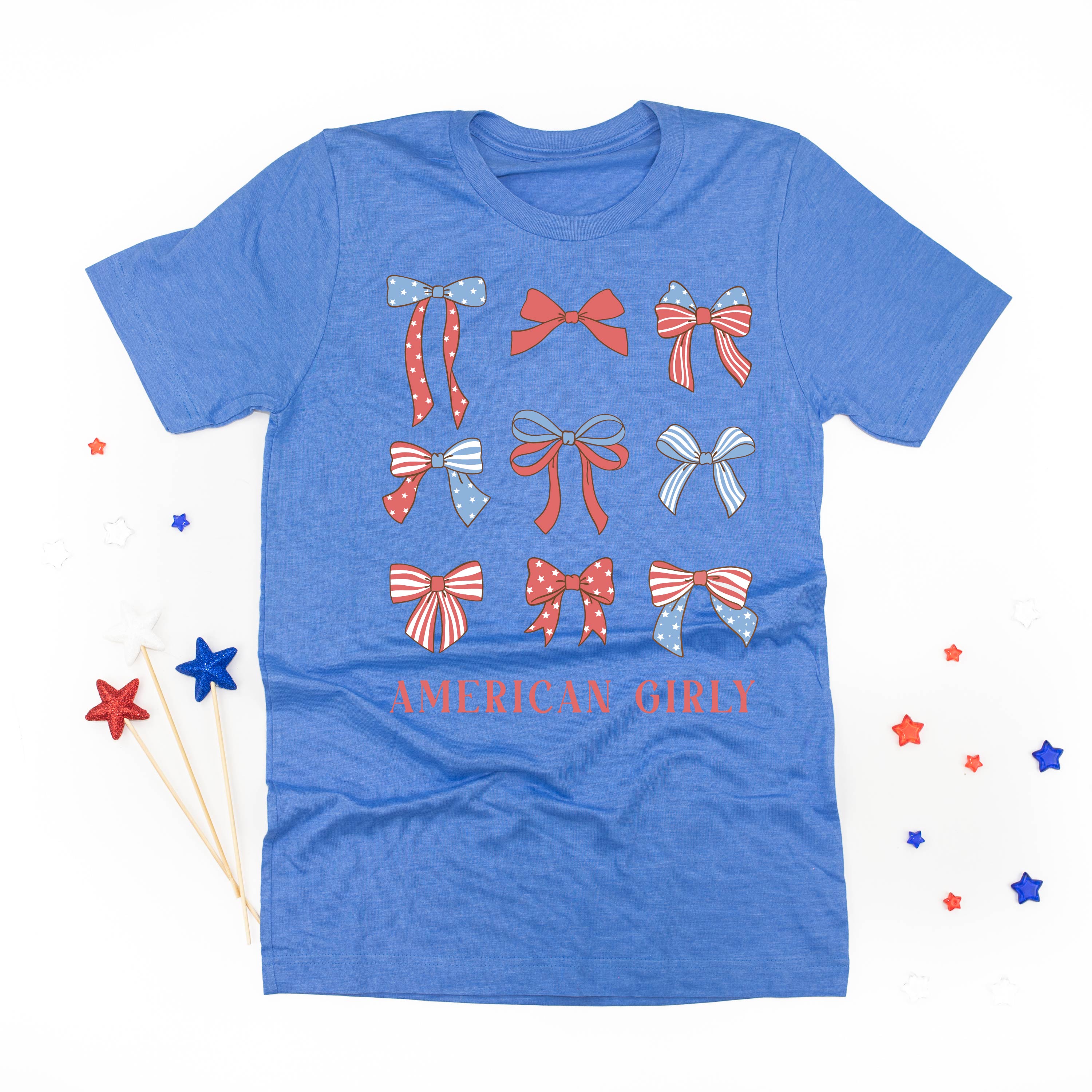 American Girly - Bows - Unisex Tee - Image 6