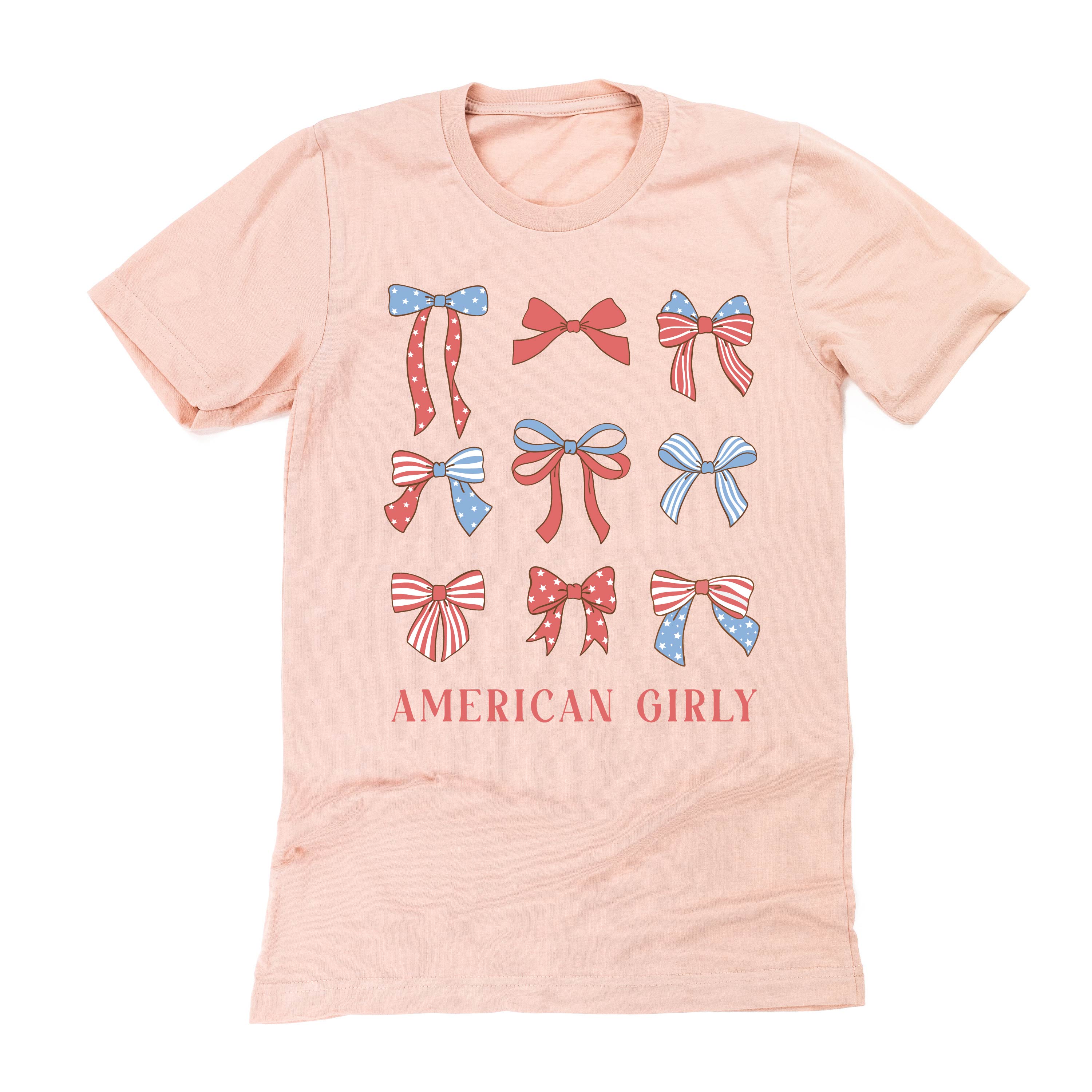 American Girly - Bows - Unisex Tee - Image 9