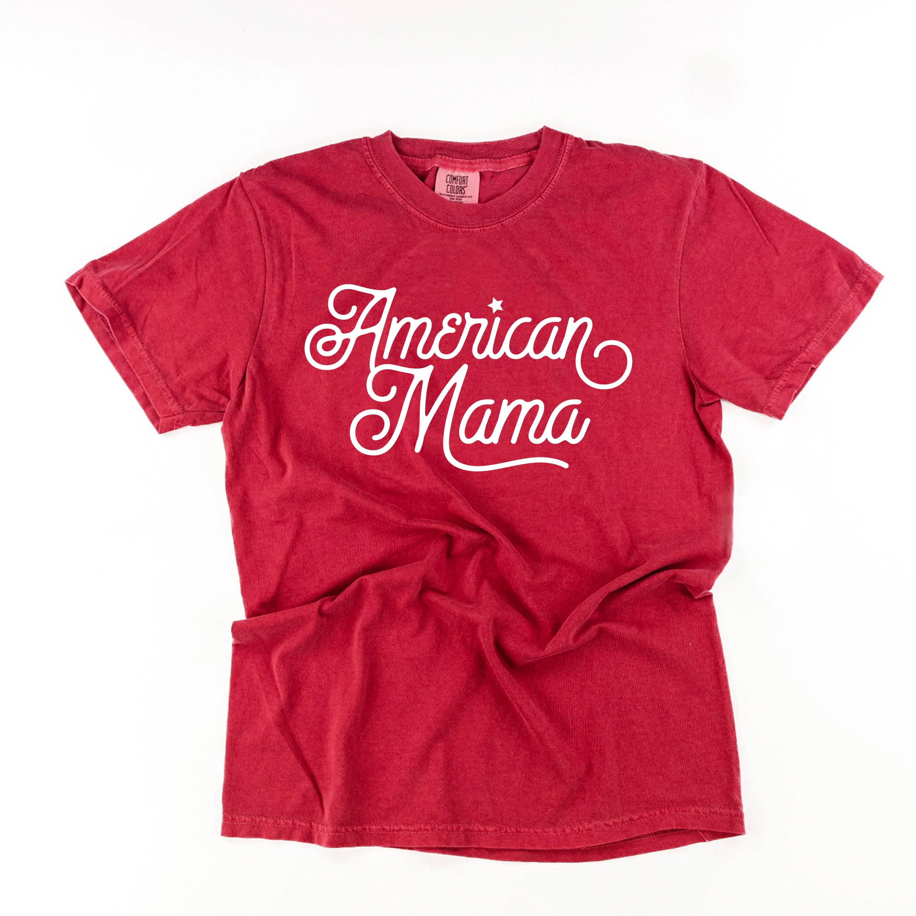 American Mama - Script - Comfort Colors Tee - Image 8