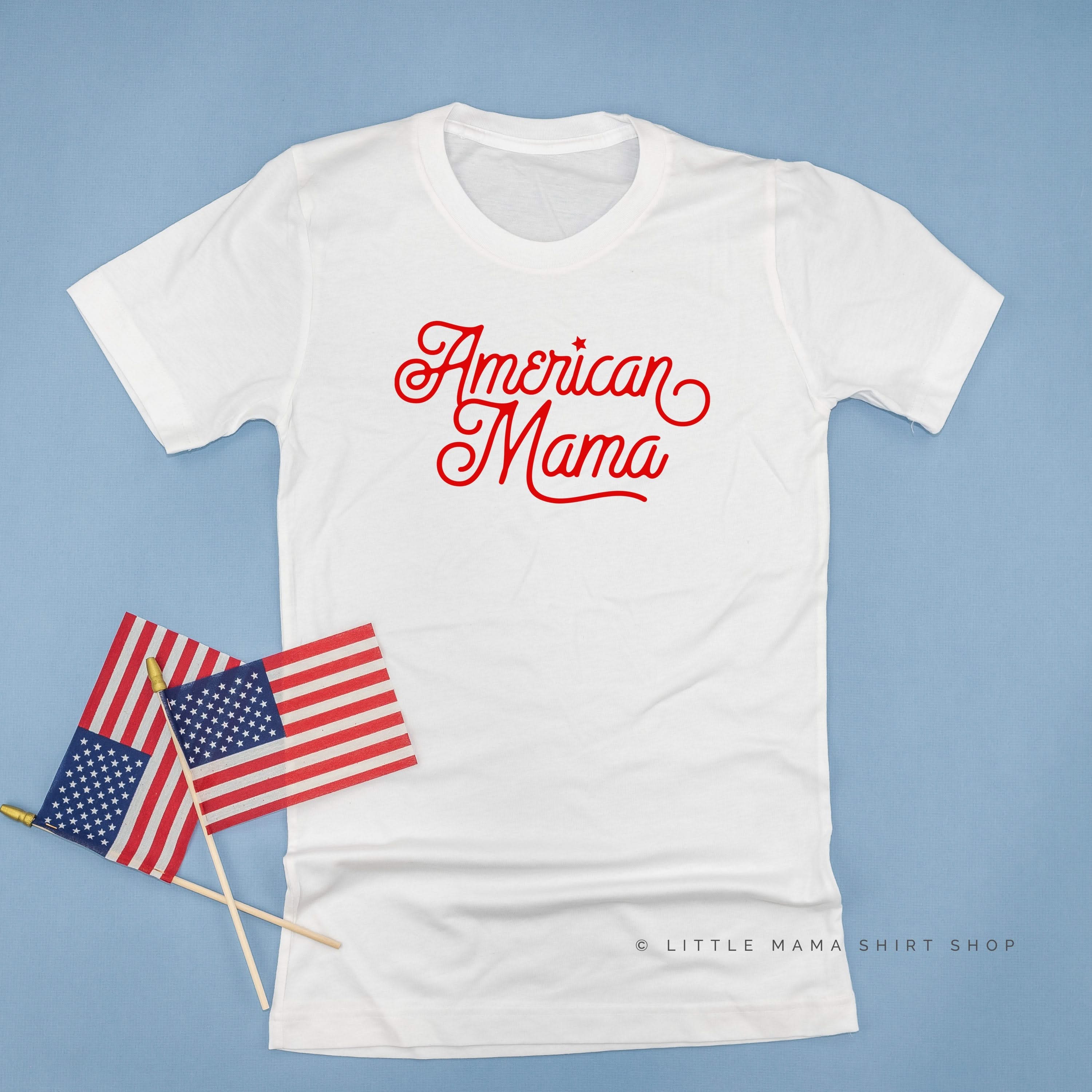 American Mama - Script - Unisex Tee - Image 5