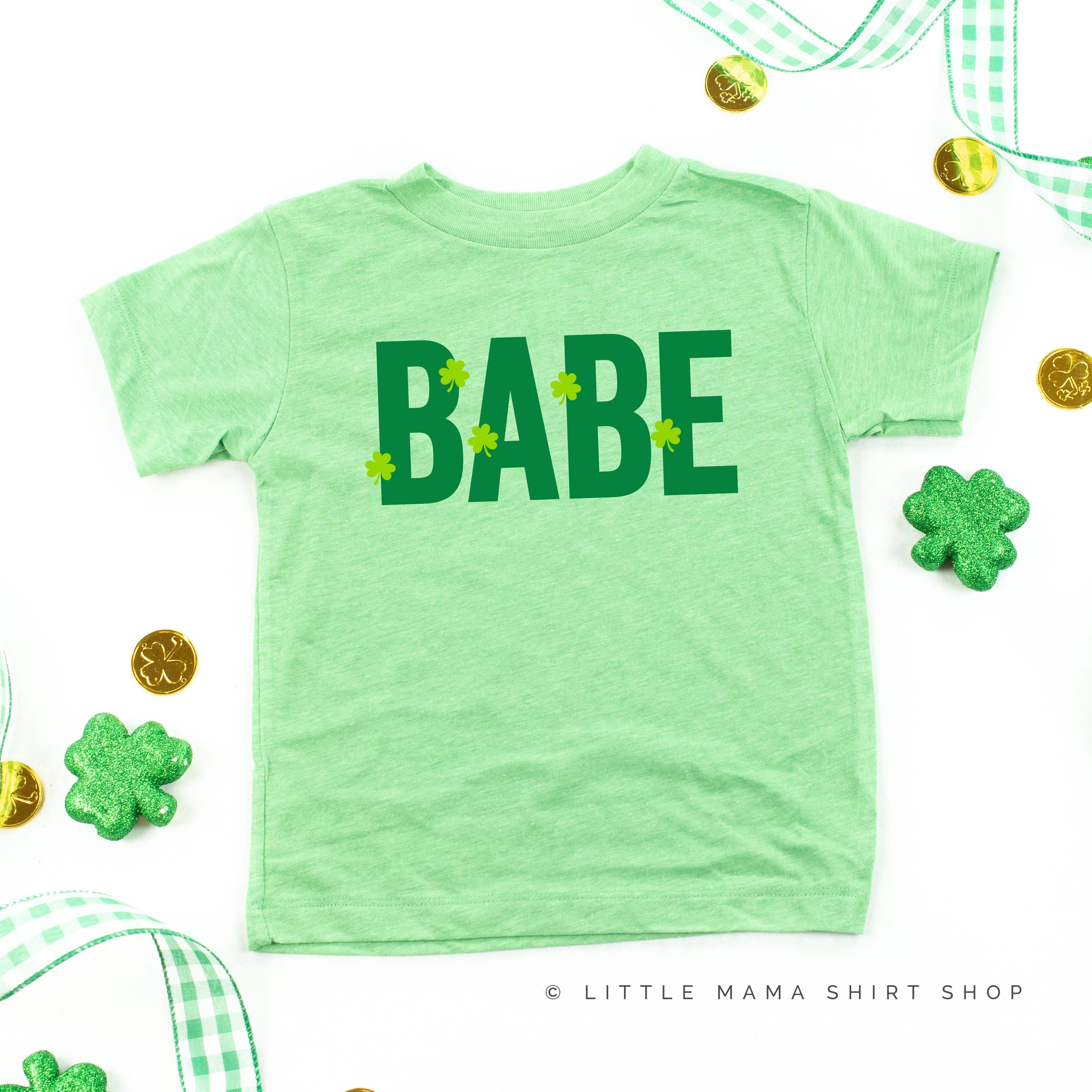 Babe - Mini Shamrocks - Child Tee - Image 3