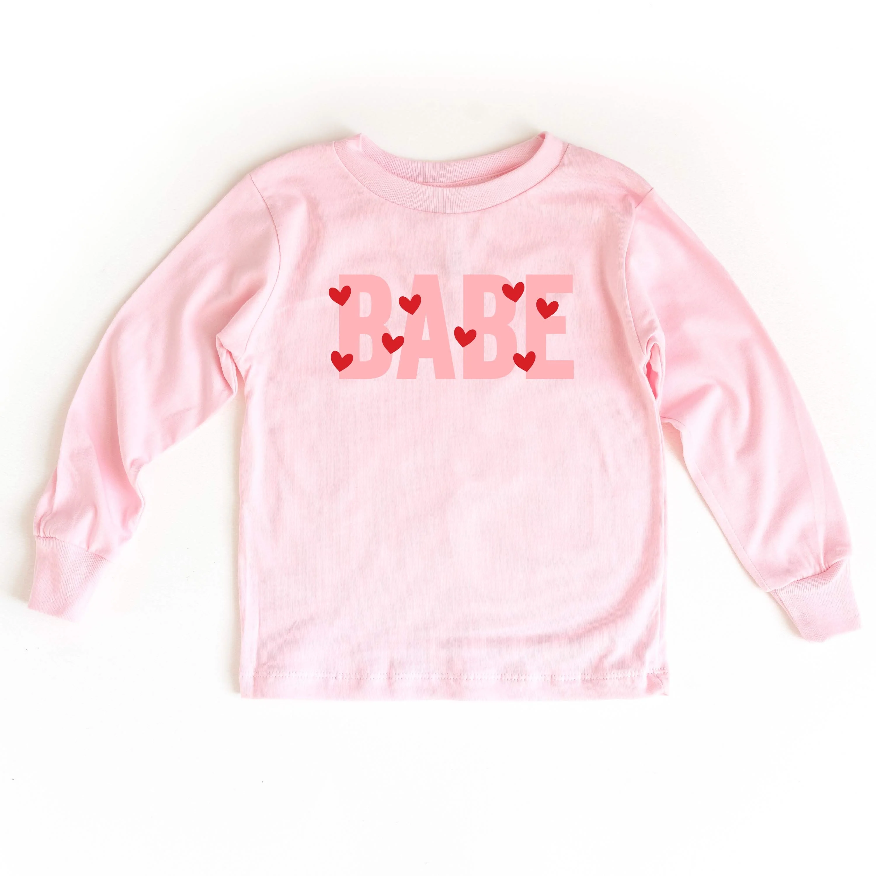 Babe - Mini Hearts - Child Long Sleeve Tee - Image 8