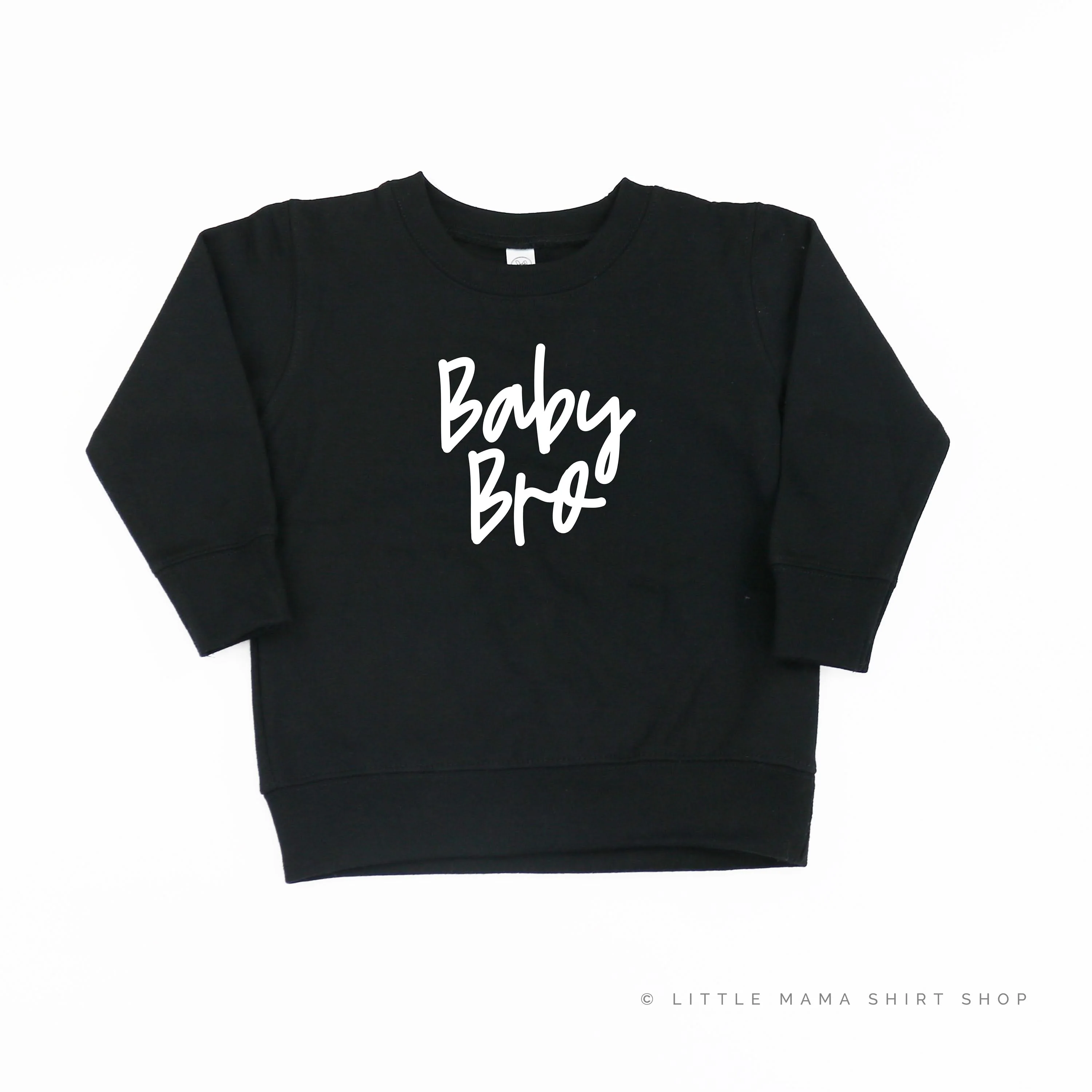 Baby Bro (Cursive) - Child Sweater