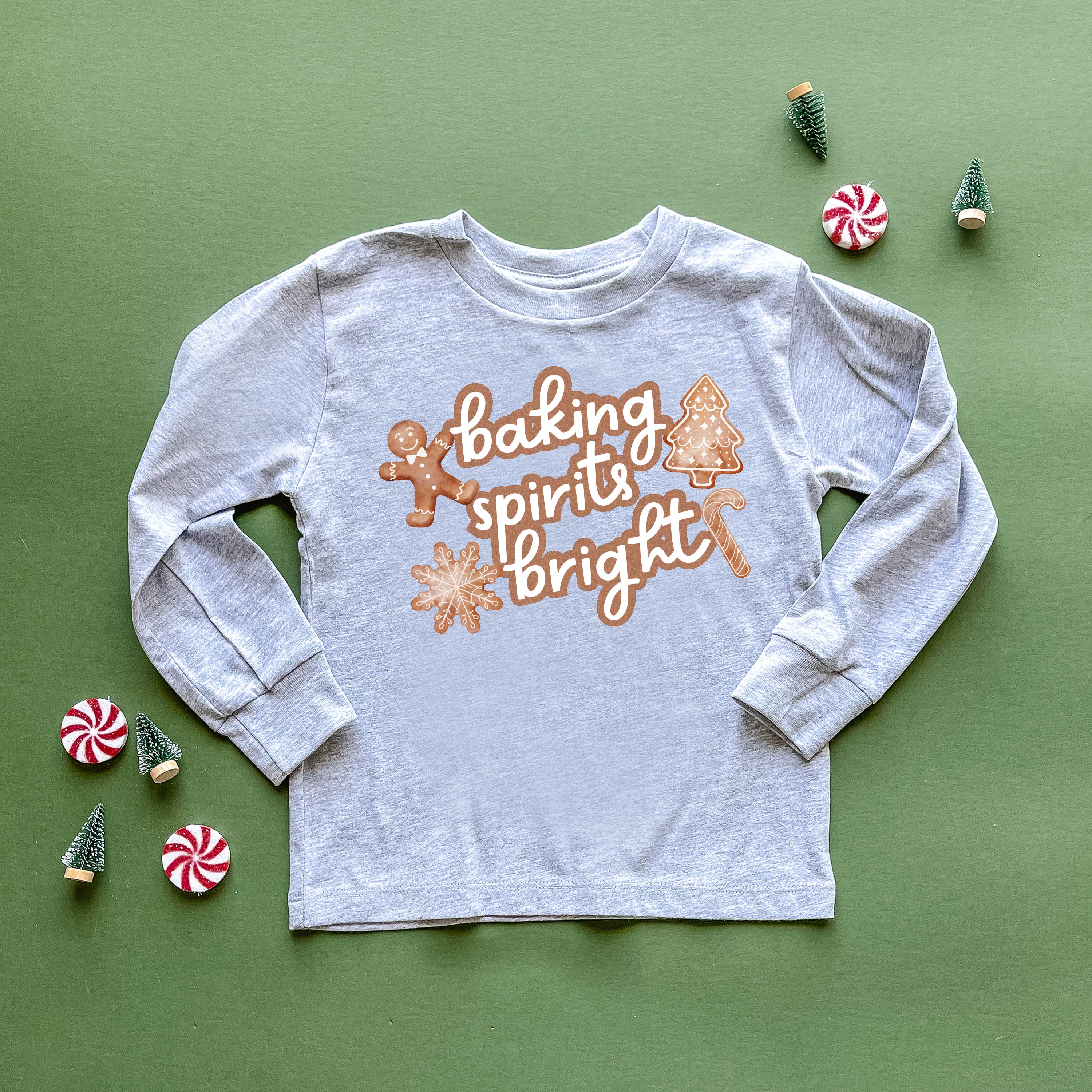Baking Spirits Bright - Child Long Sleeve Tee - Image 5