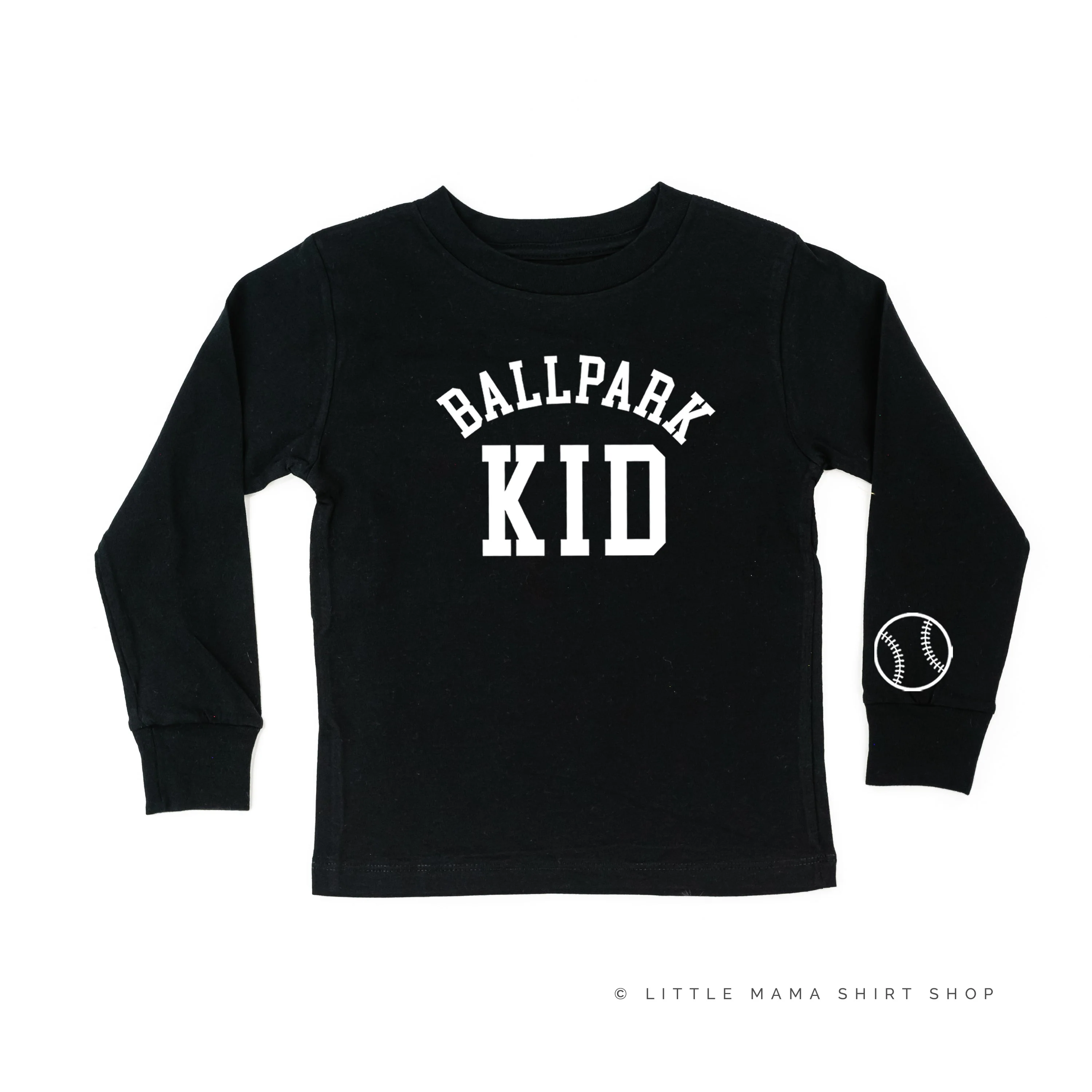 Ballpark Kid (wd) - Child Long Sleeve Tee - Image 3