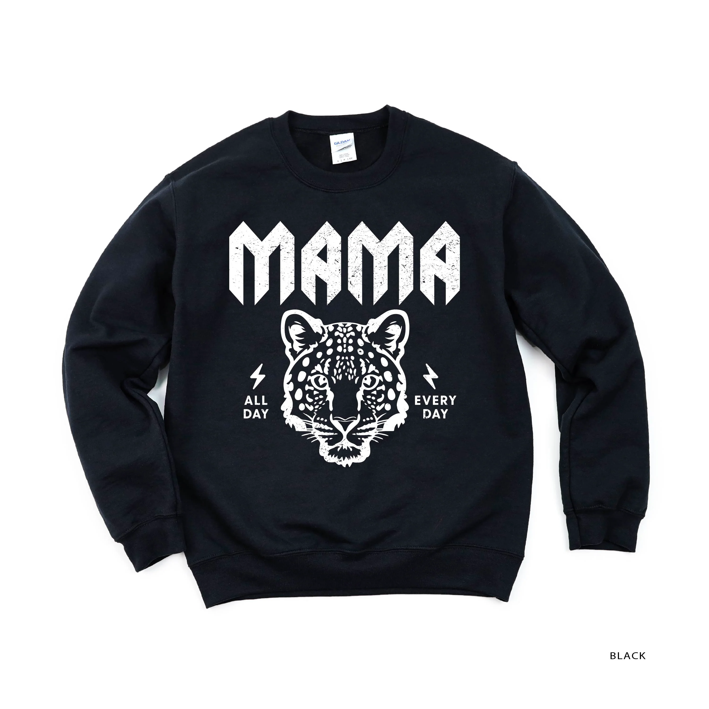 Band Tee - Leopard Mama - BASIC Fleece - Image 7