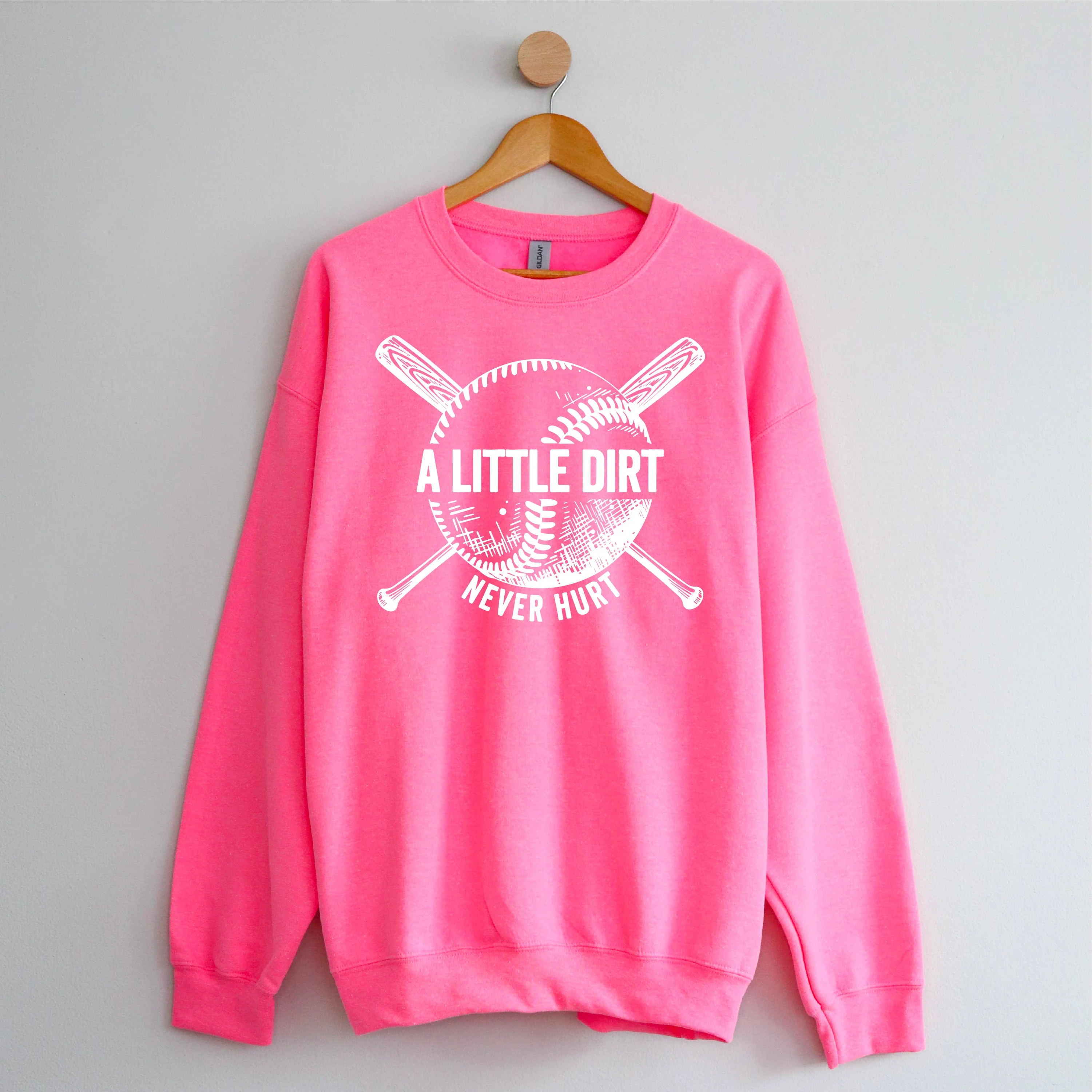 Baseball - A Little Dirt Never Hurt - BASIC Fleece - Image 6
