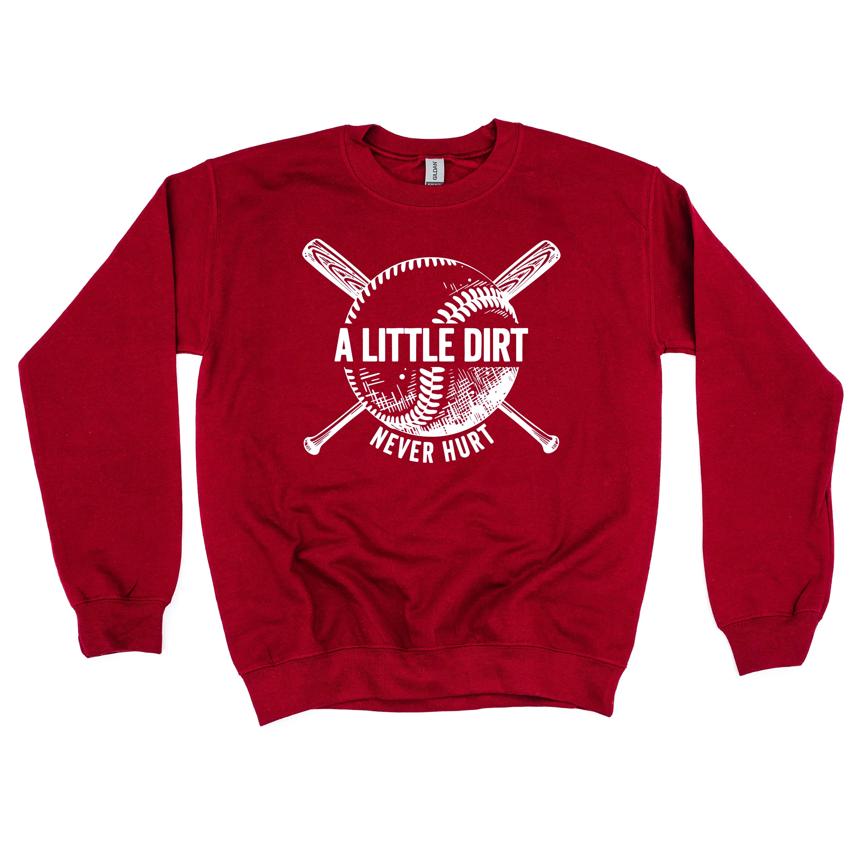 Baseball - A Little Dirt Never Hurt - BASIC Fleece - Image 8