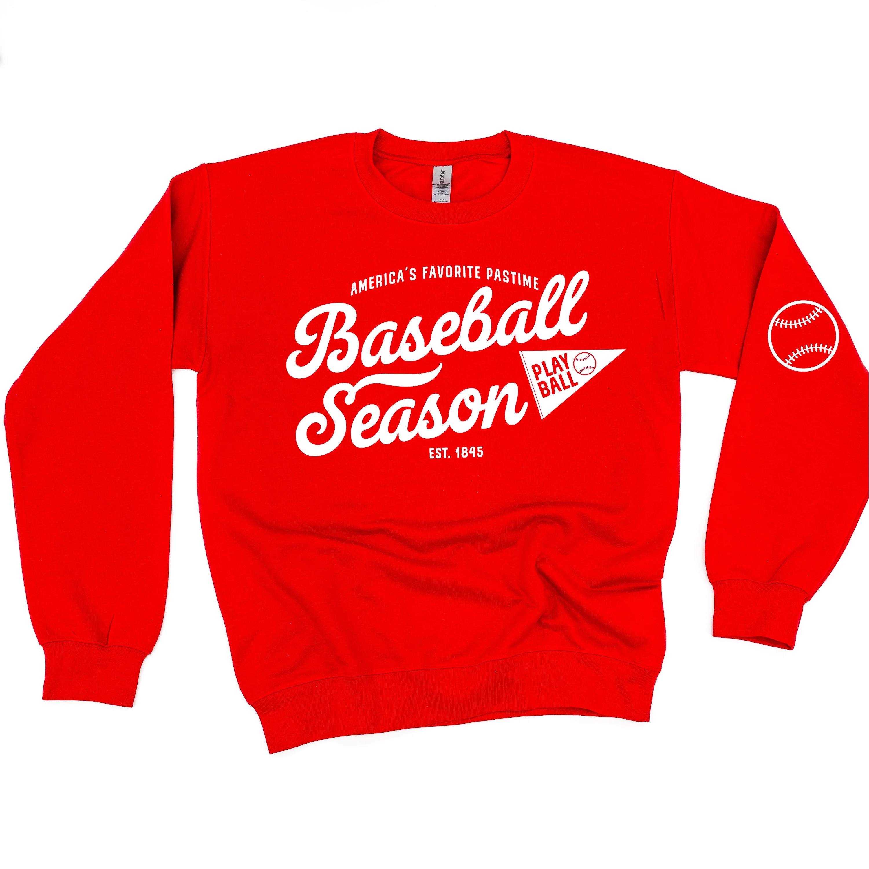 Baseball Season Est. 1845 - Custom Number - BASIC Fleece - Image 16