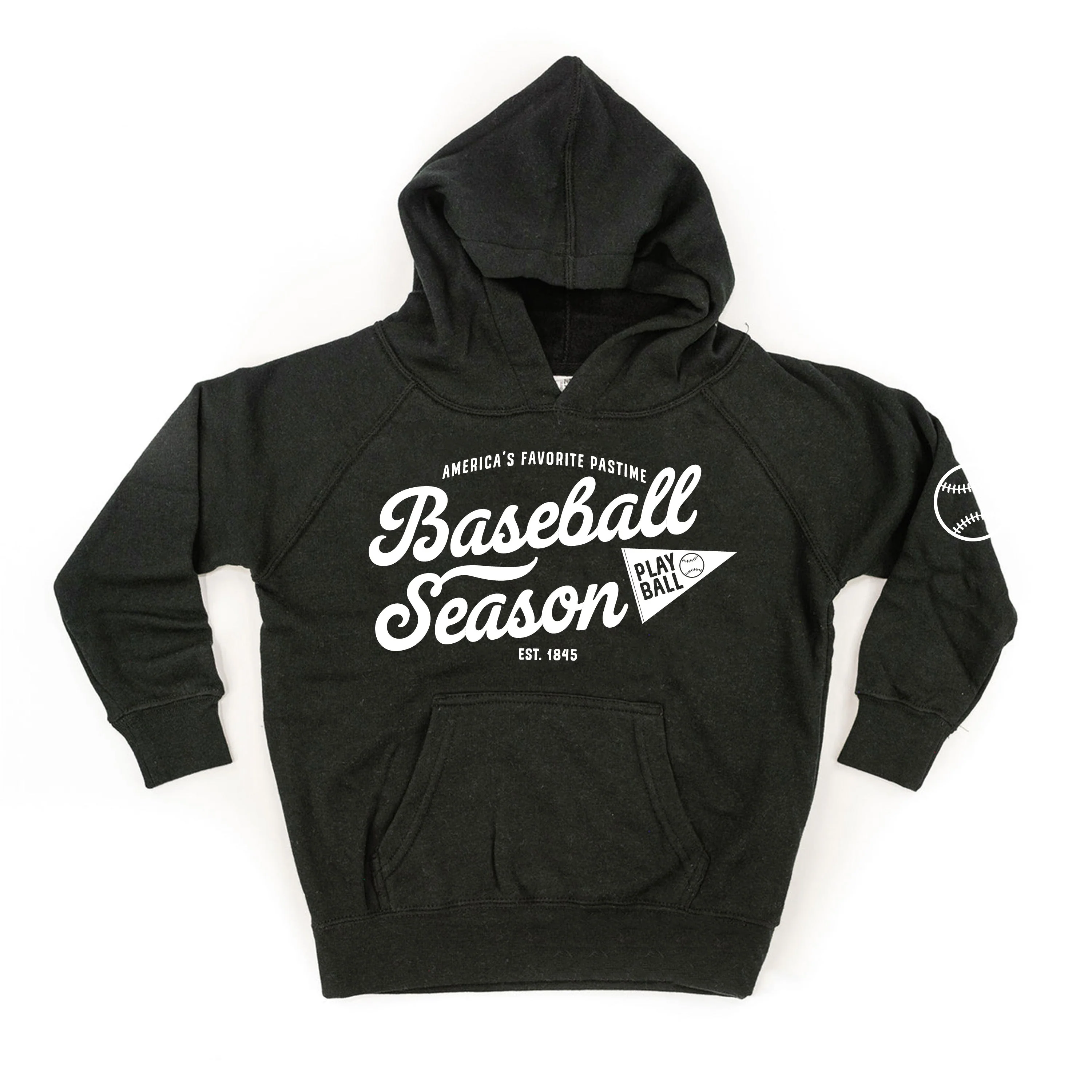 Baseball Season Est. 1845 - Custom Number - Child Hoodie - Image 16